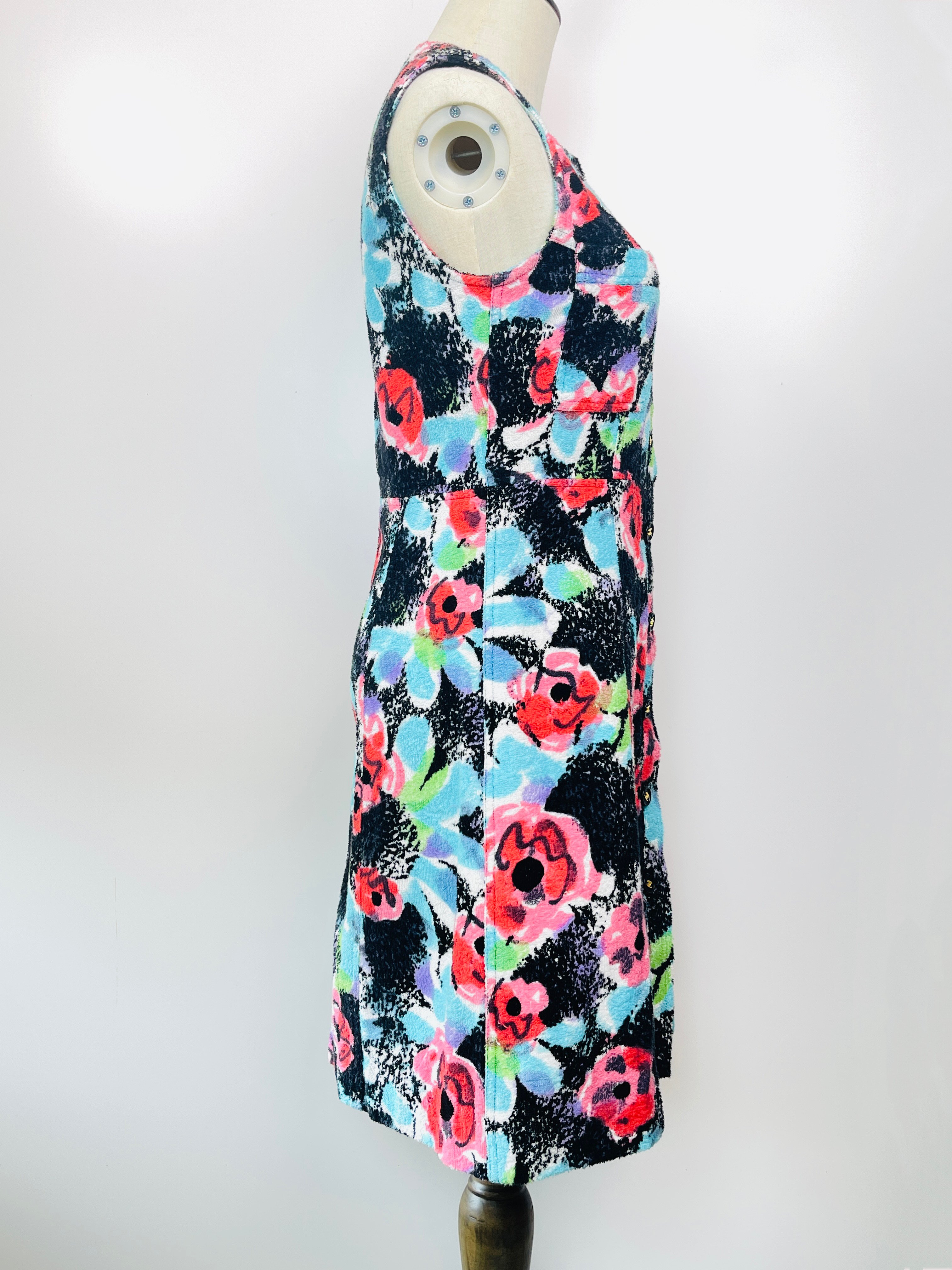 Chanel 花卉毛巾洋裝