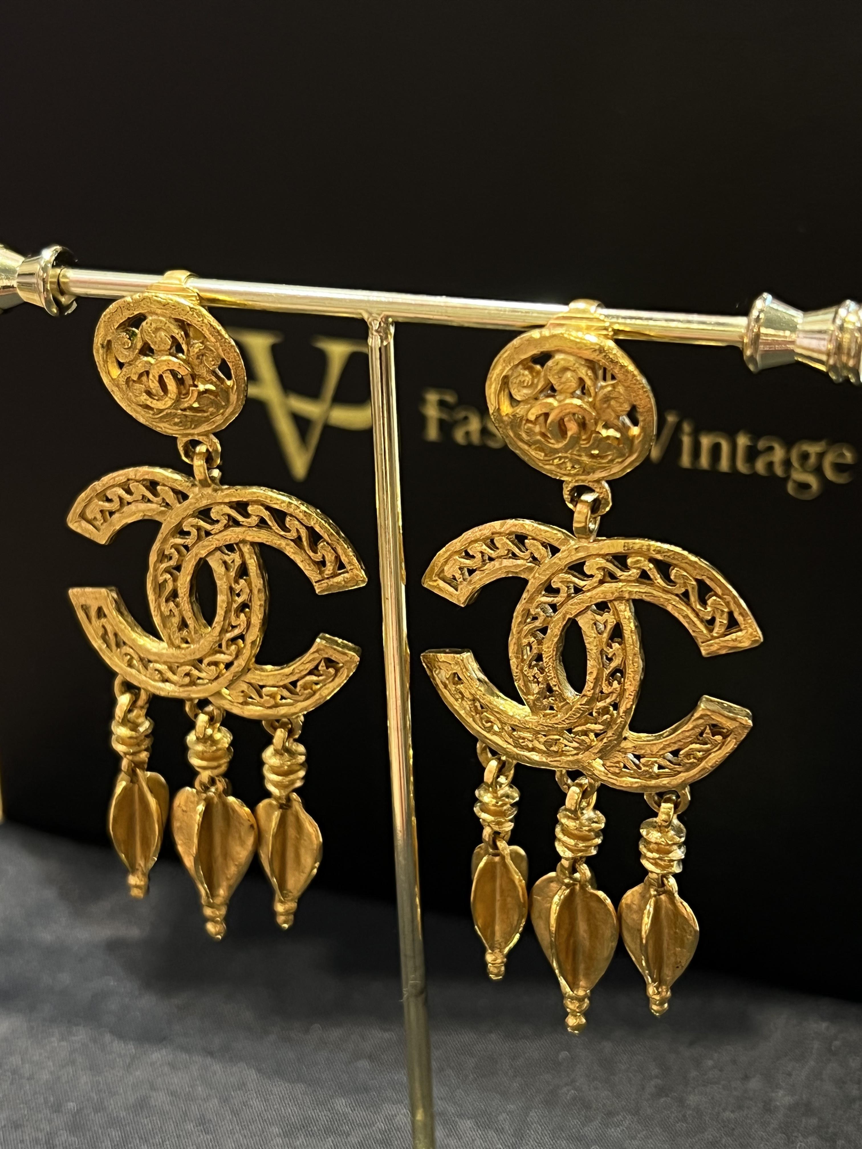 Chanel捕夢網耳夾