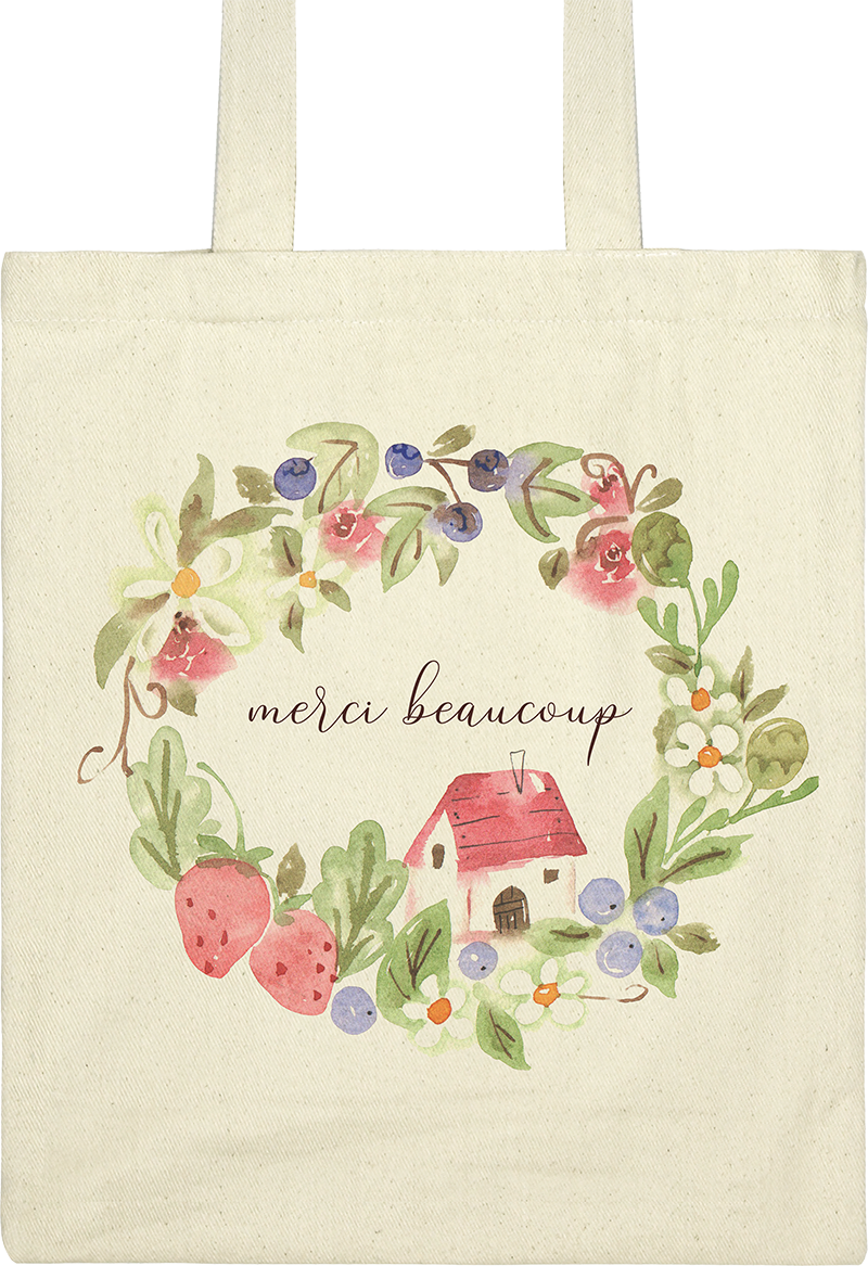 住進花圈裡的小房子—帆布包設計