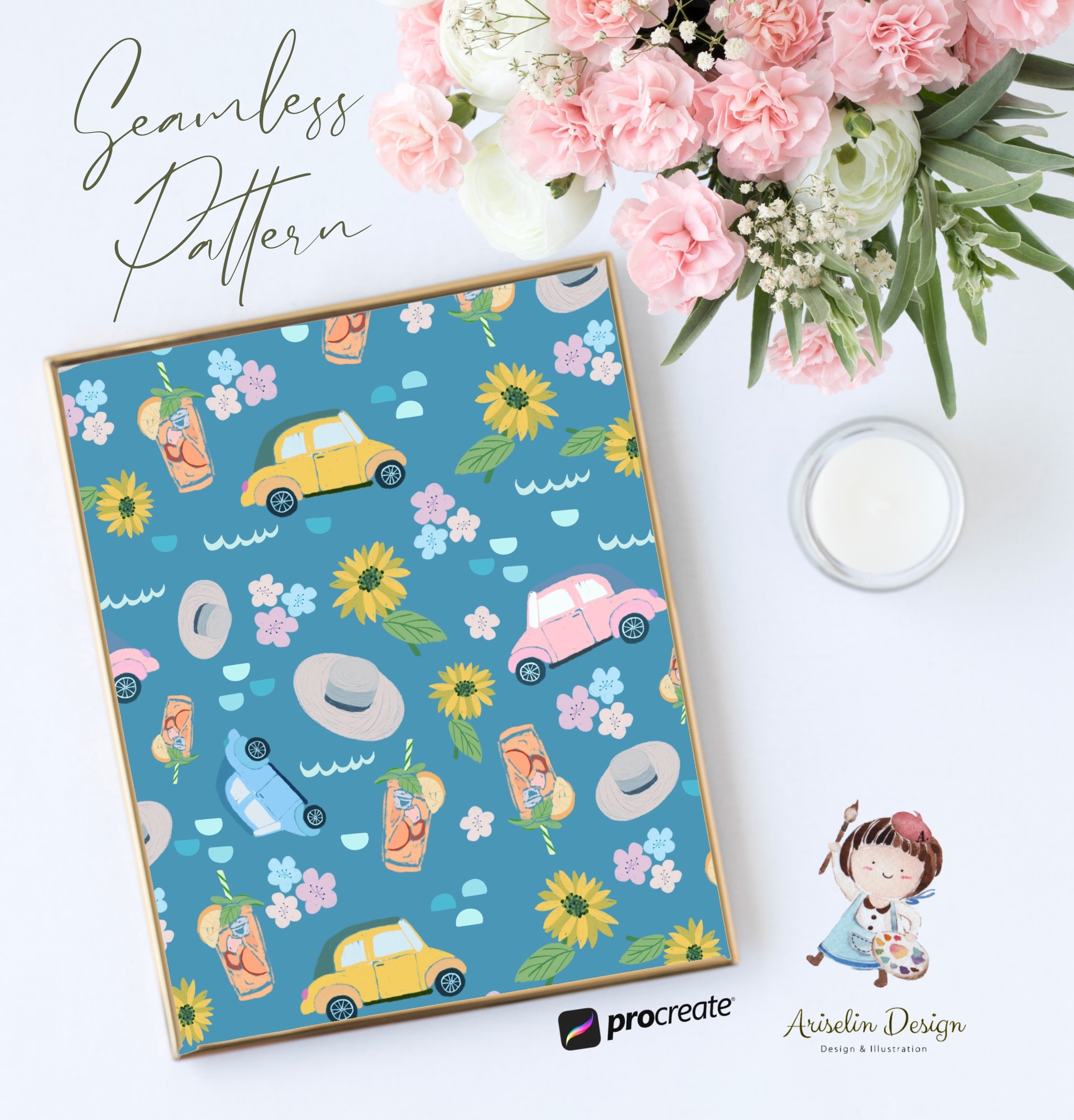 用Procreate做圖樣設計｜Ariselin Design 線上課程｜