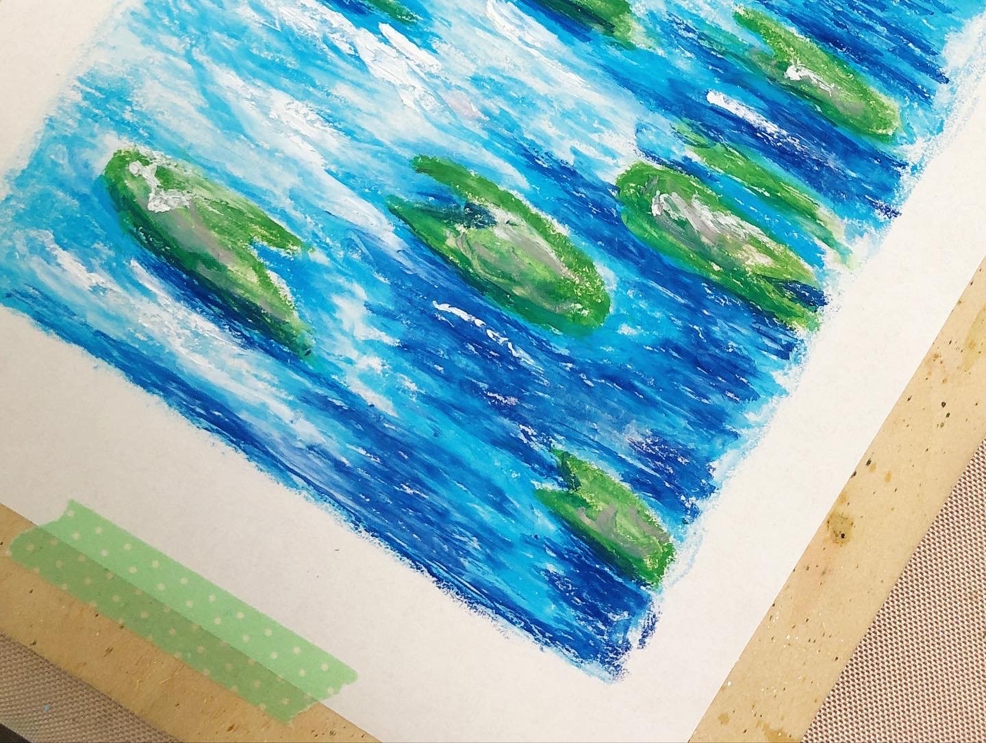 油粉彩課：柏林施拉赫滕湖的下午