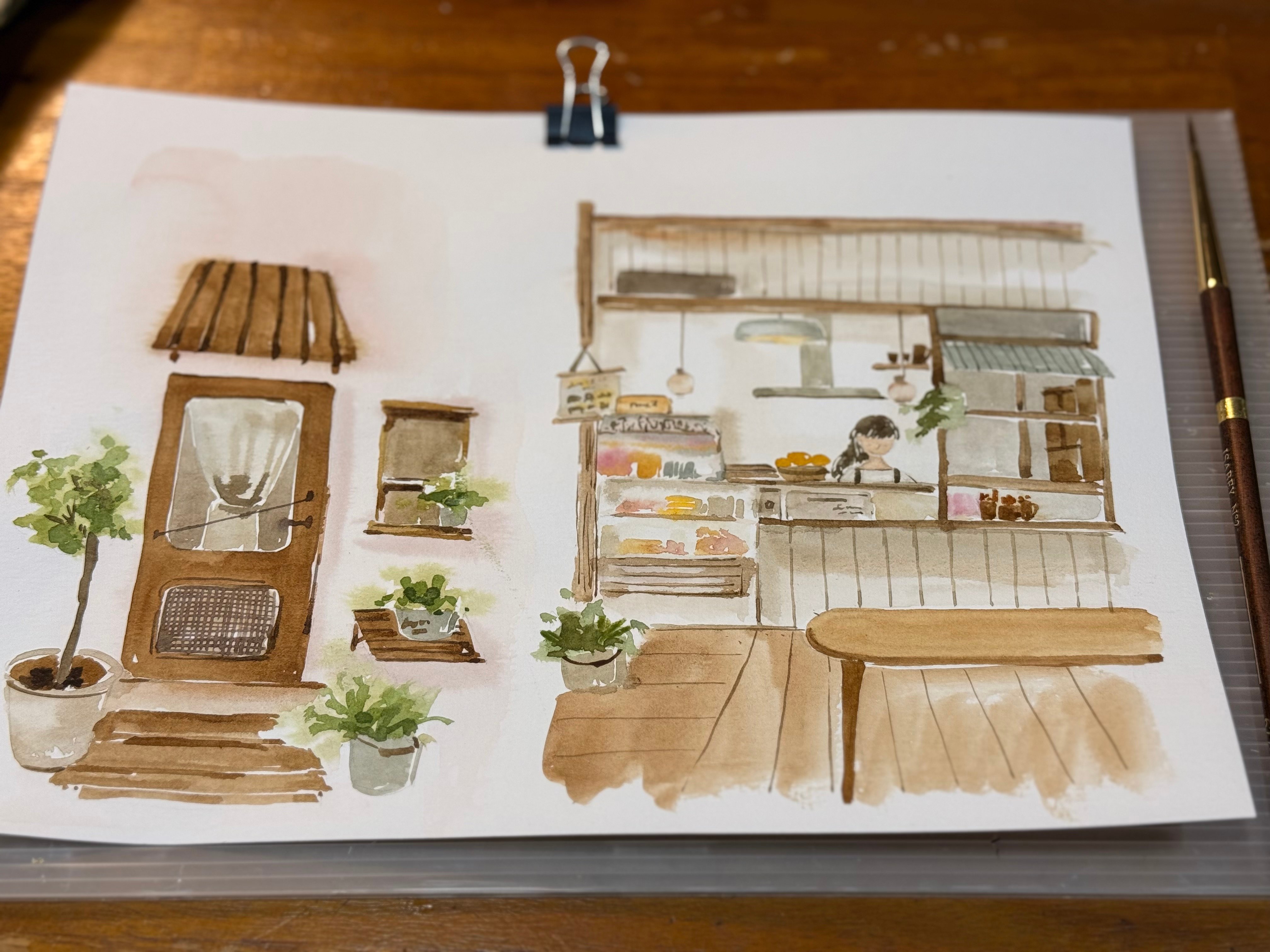 輕水彩：台南《之間，家料理》