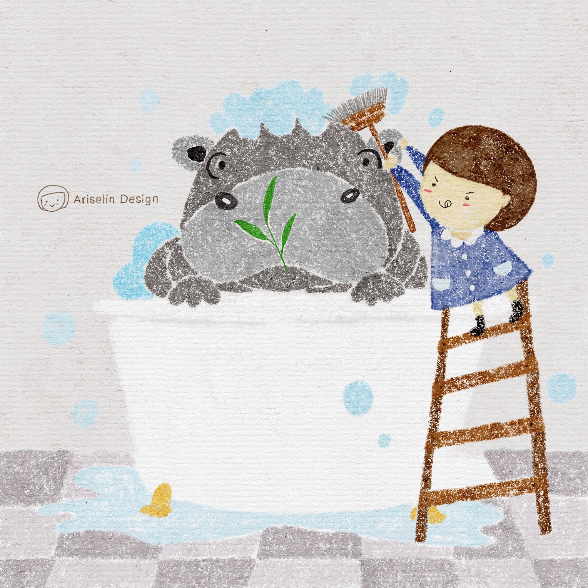 iPad畫畫課：用 Procreate 來畫粉臘筆畫｜Ariselin Design 線上課程｜