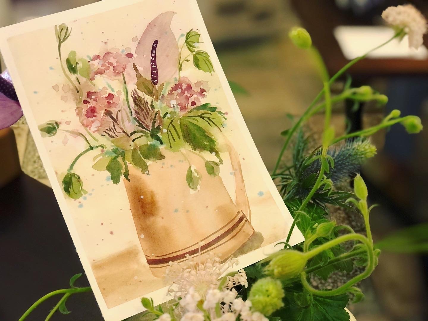 輕水彩課：早夏的花園