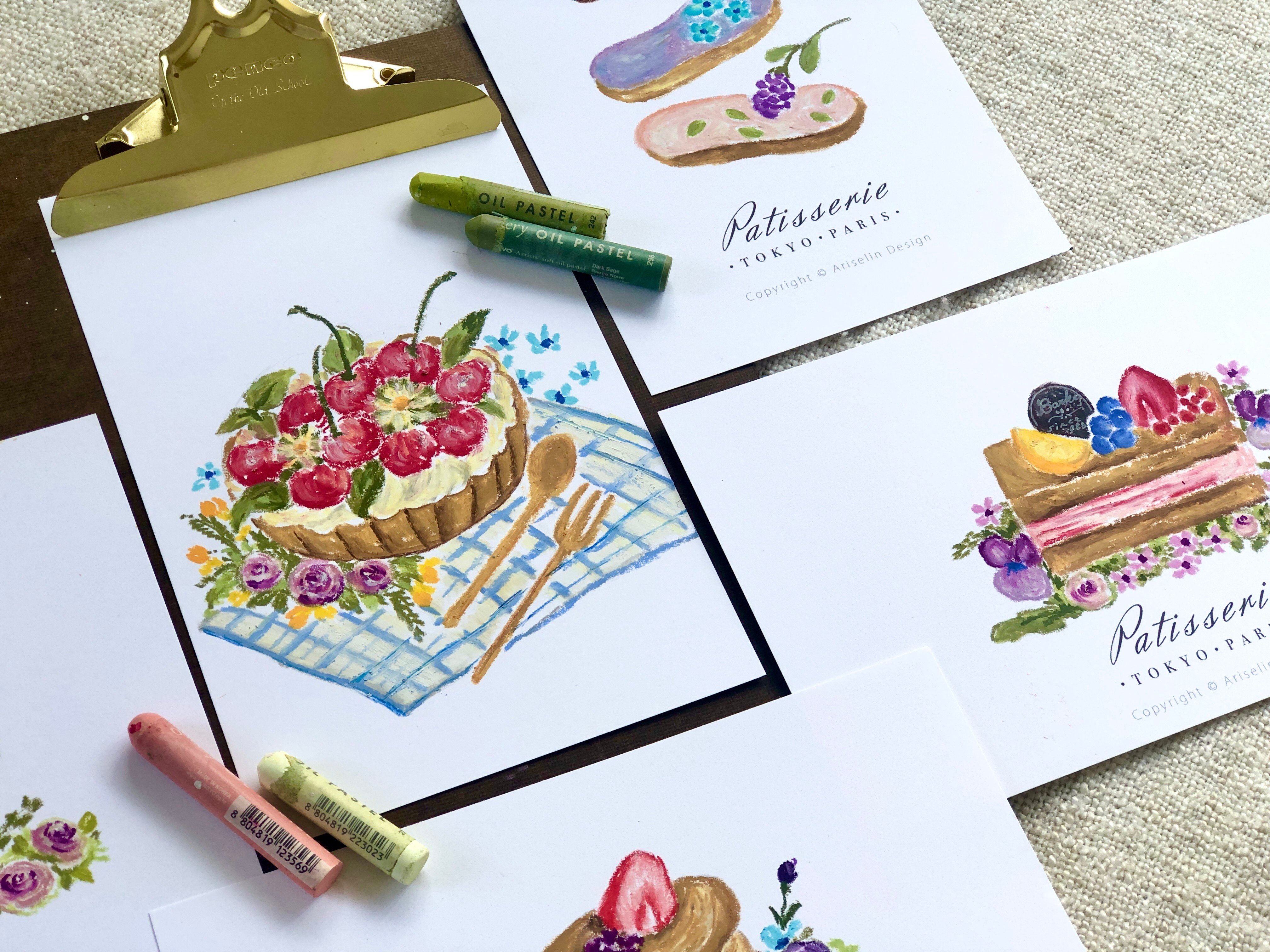 油粉彩課：巴黎甜點彩繪