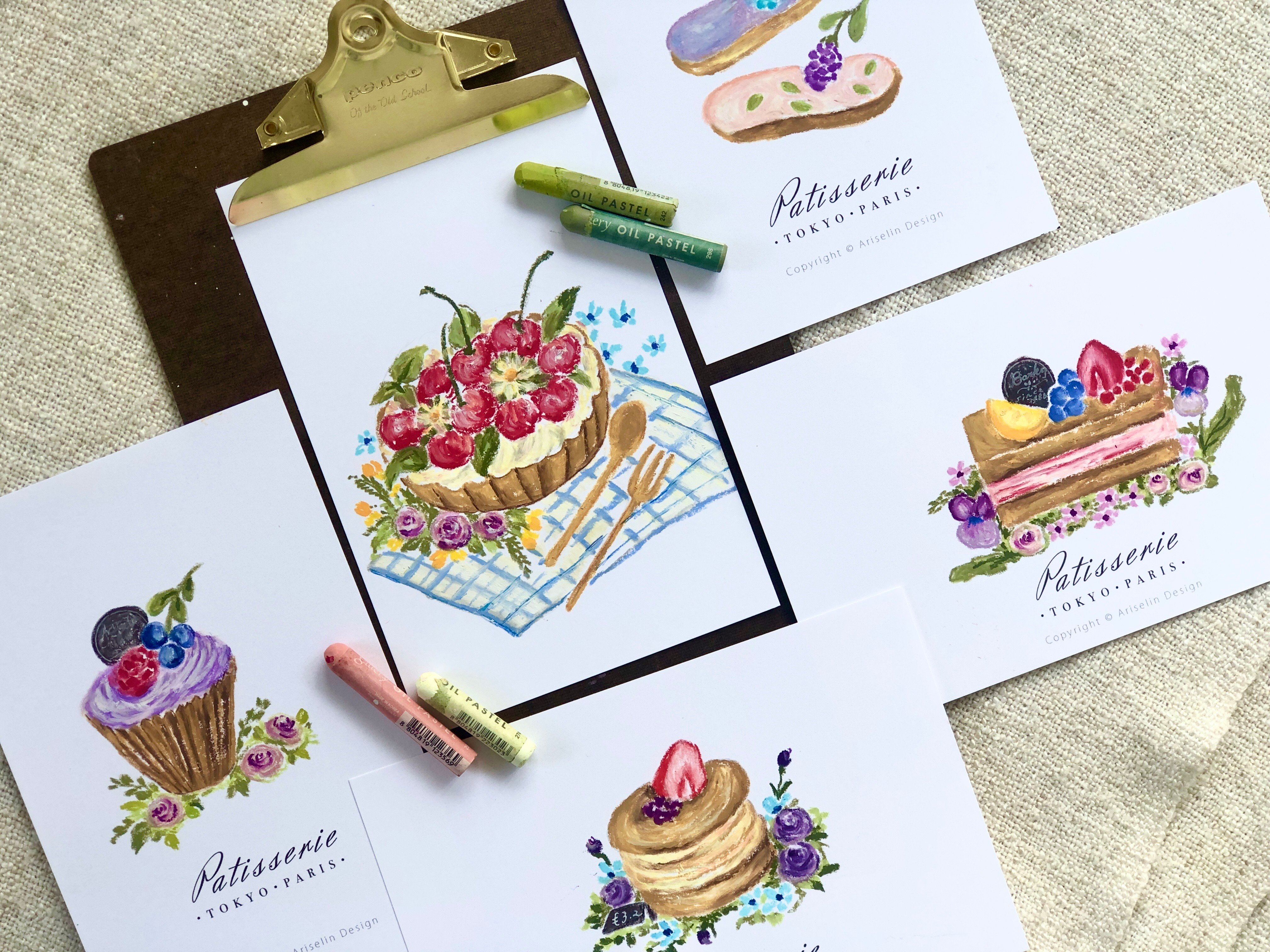 油粉彩課：巴黎甜點彩繪
