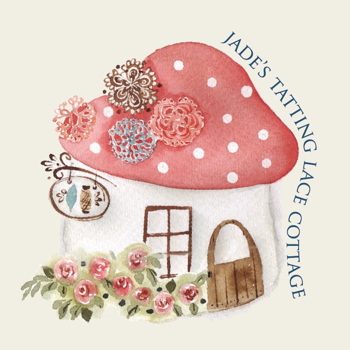 客製化插畫／品牌插畫識別—Jade 梭編蕾絲手作屋