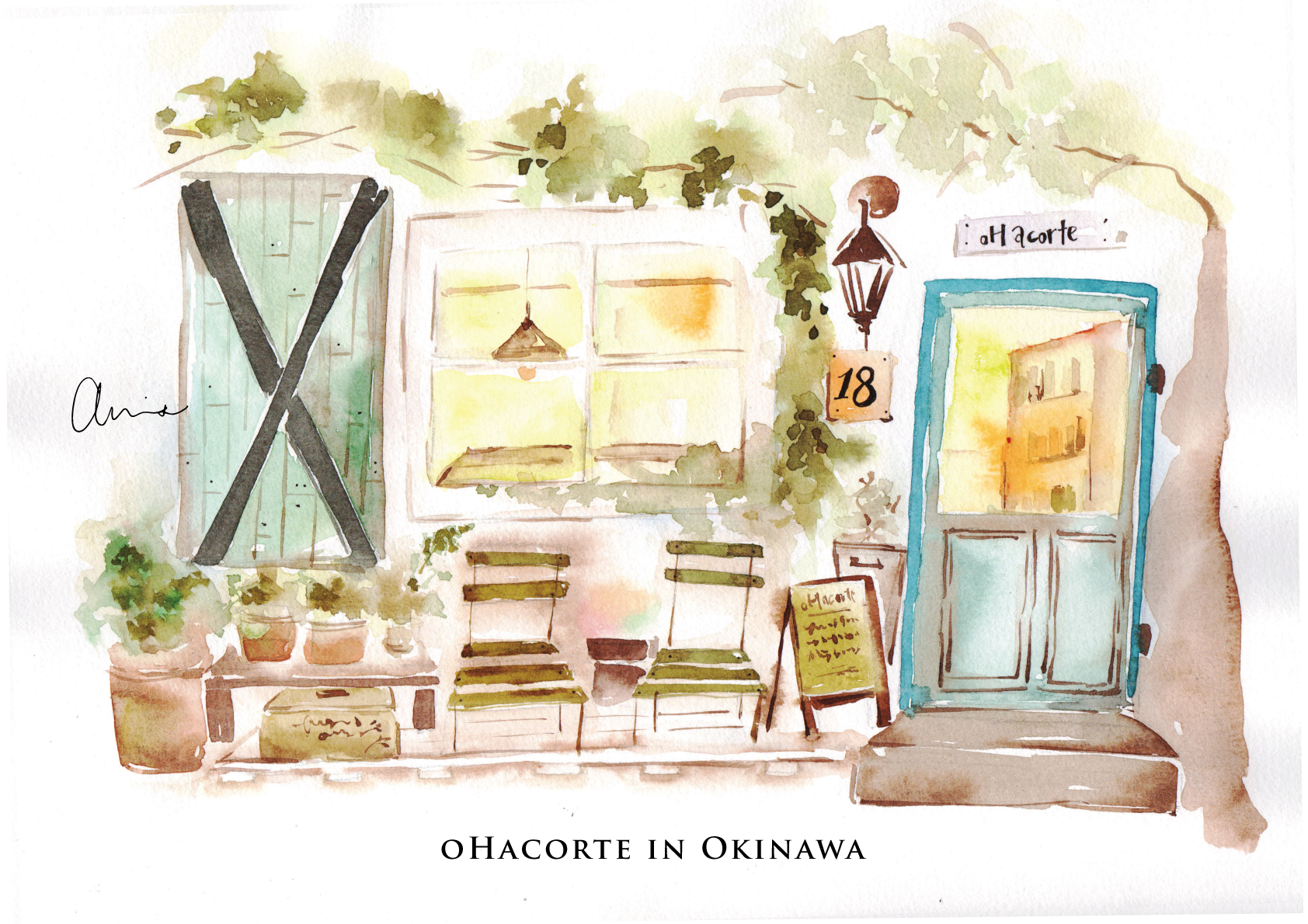 沖繩！港川區的菓子店（小店篇）｜Ariselin Design 水彩課｜