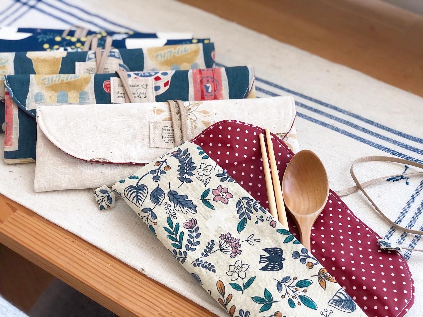 隨身餐具袋｜Ariselin Design 客製化布品｜