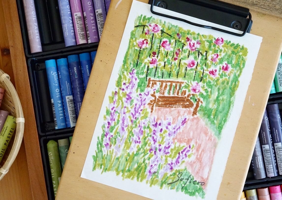 油粉彩課：Sofiero莊園一隅