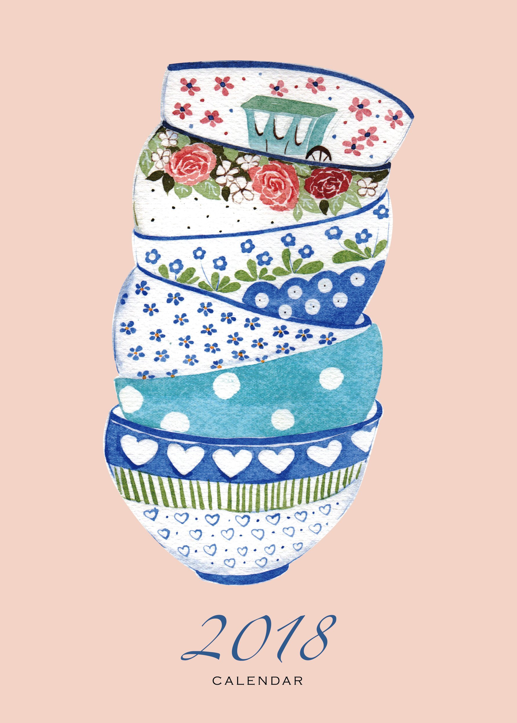 凱西生活／2018波蘭陶桌曆設計