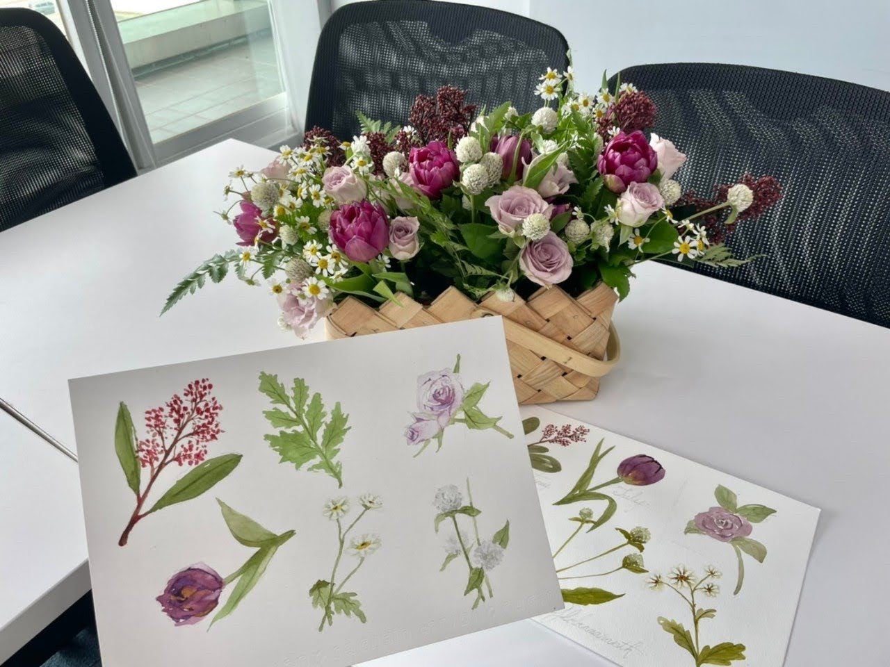 輕水彩課：與花生活的日日