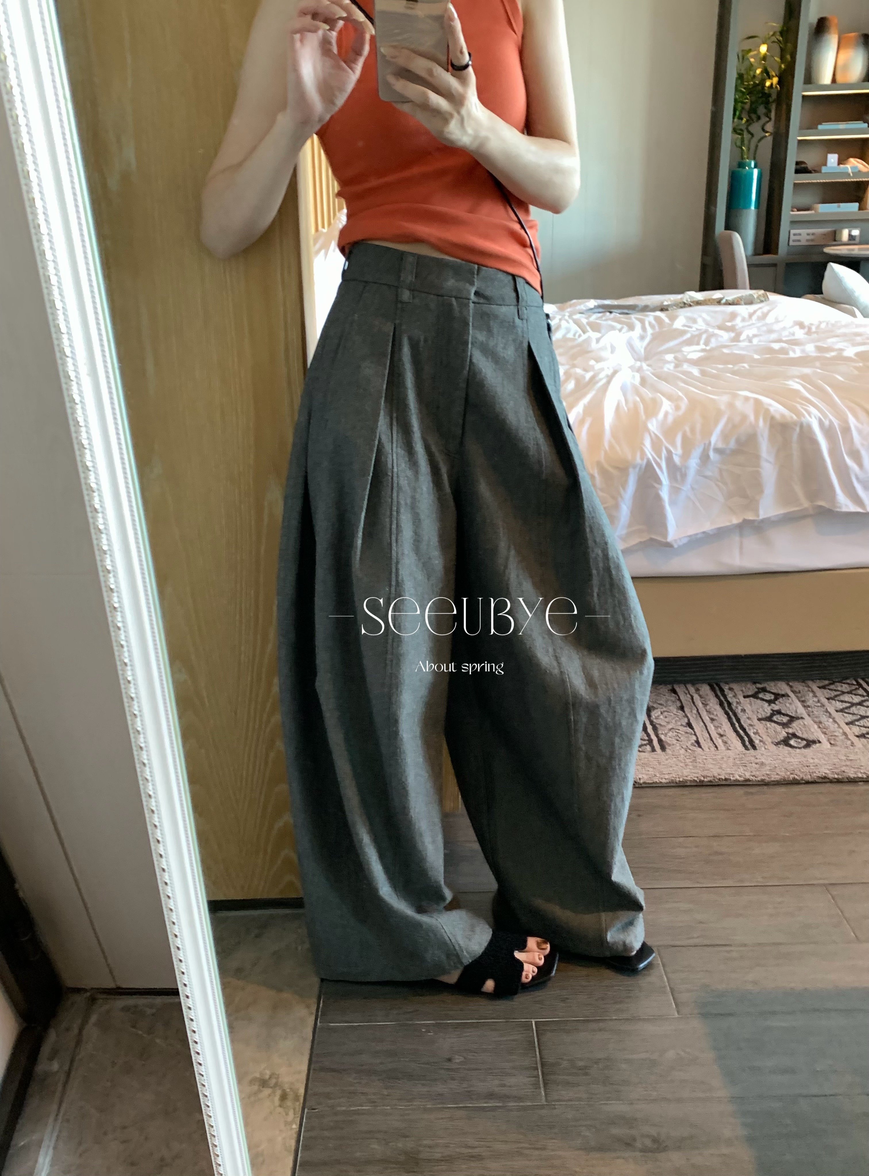 33%法國亞麻67%匹馬棉｜黑標神褲