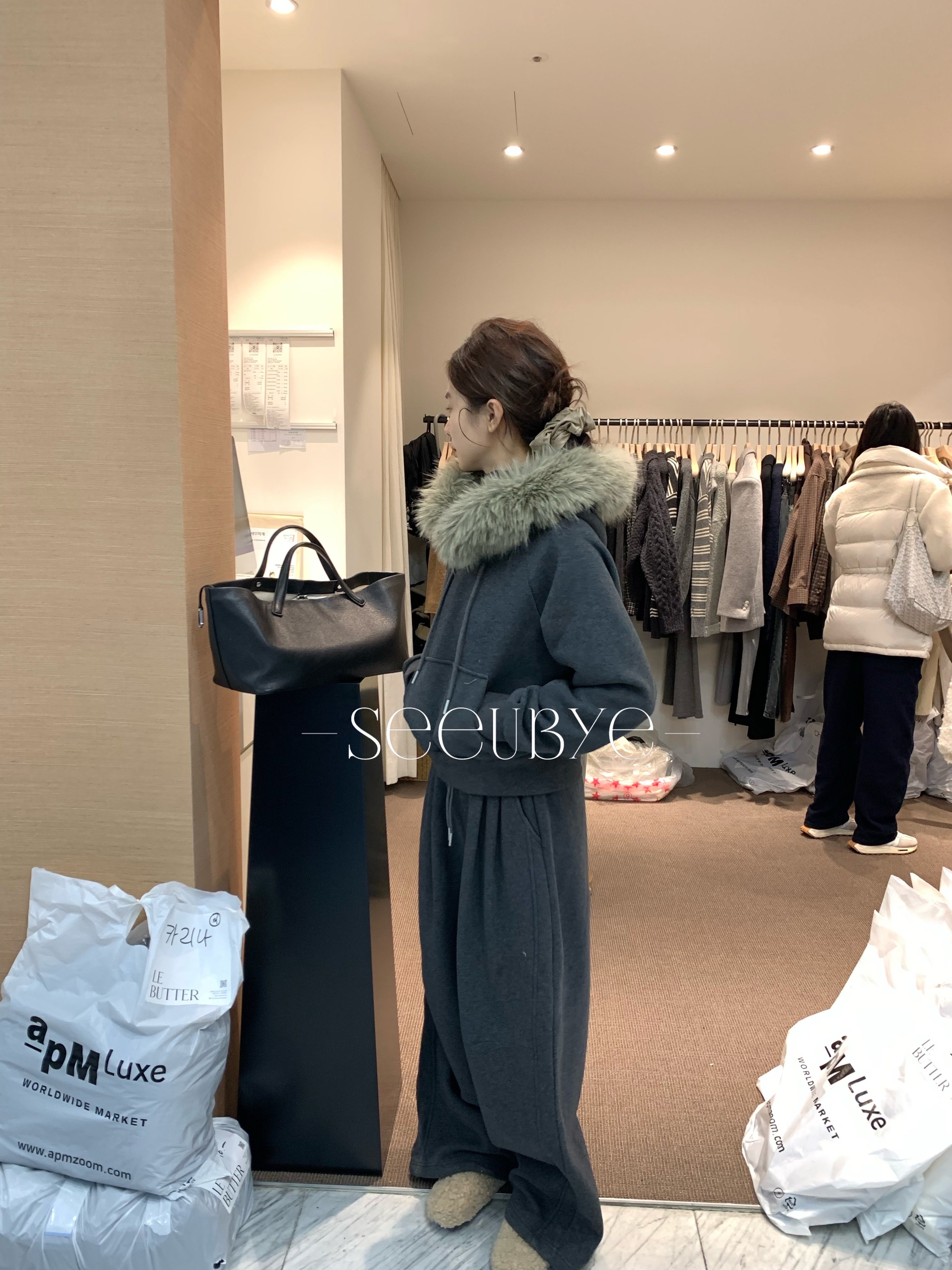 冬天必買｜真毛領加絨舒服衛衣套裝