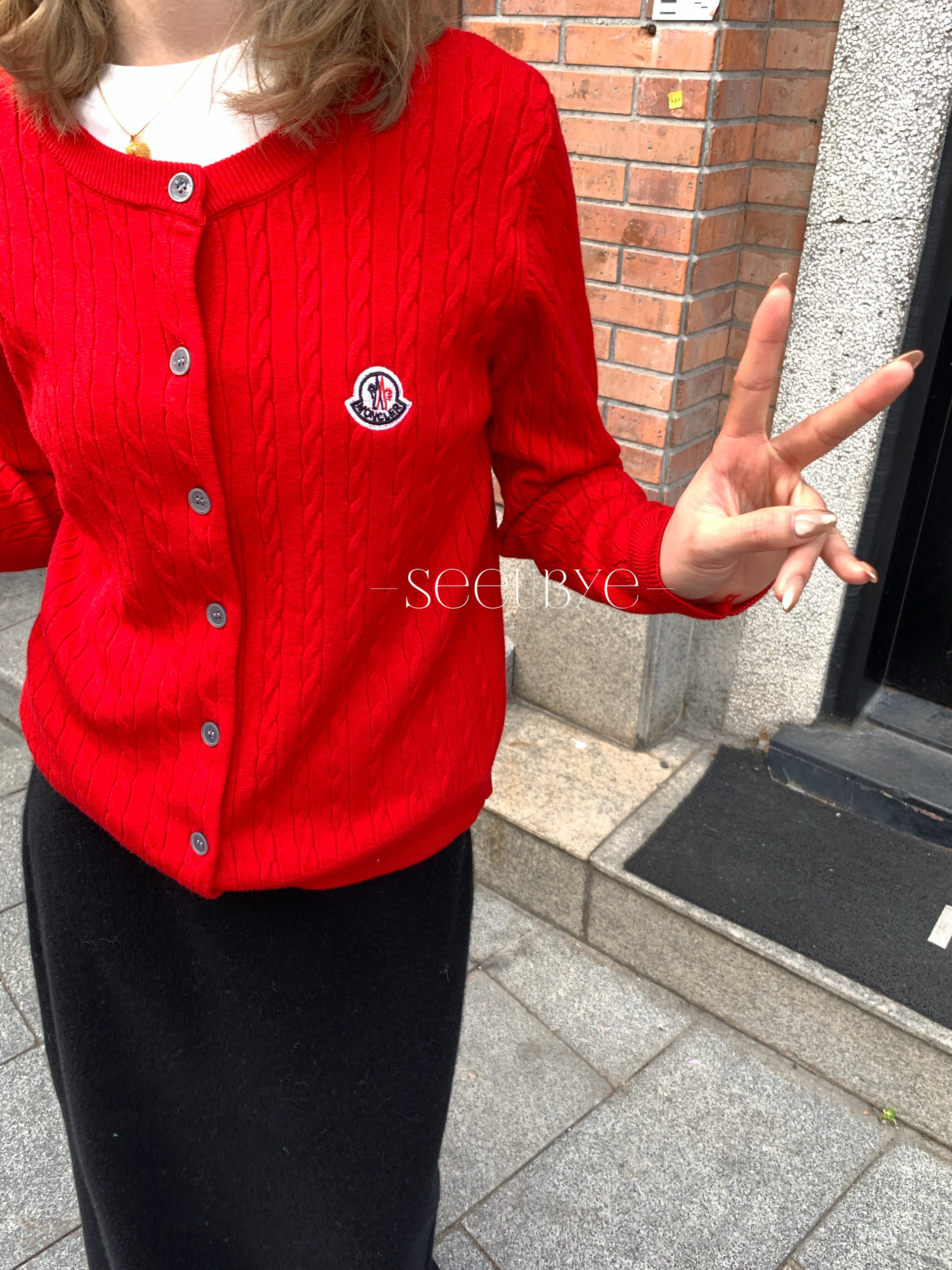 Mengkou新年紅毛衣