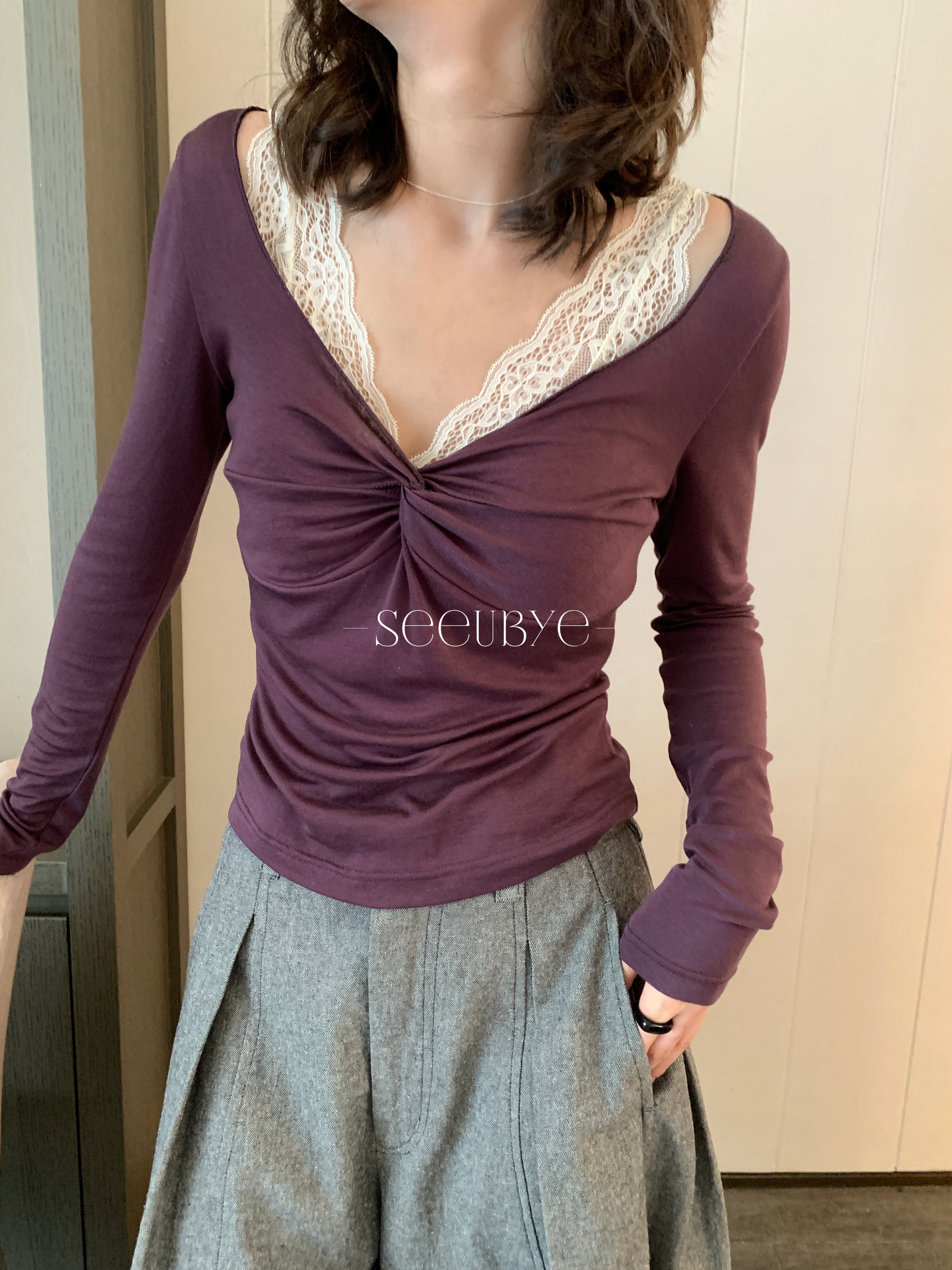 好慾的這件｜棉羊毛顯身板好美的仙仙上衣