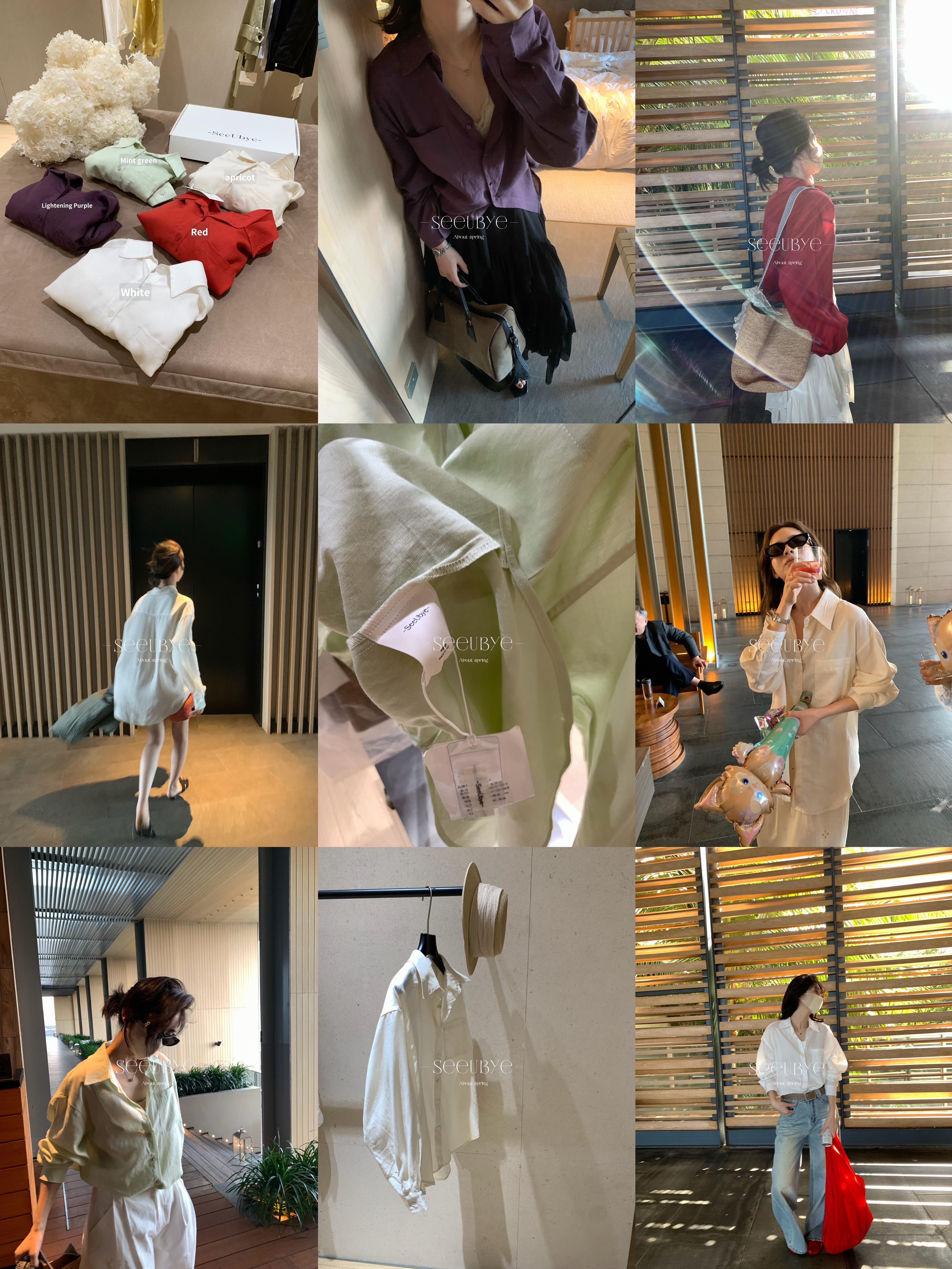 5色天絲亞麻主推襯衫