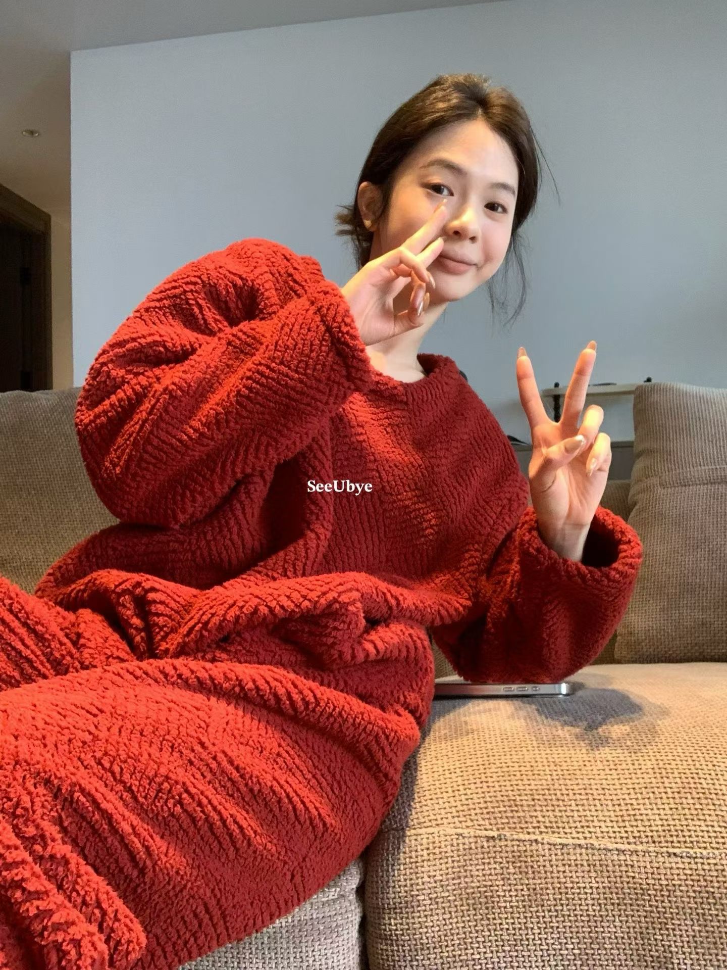 新年紅毛絨絨家居