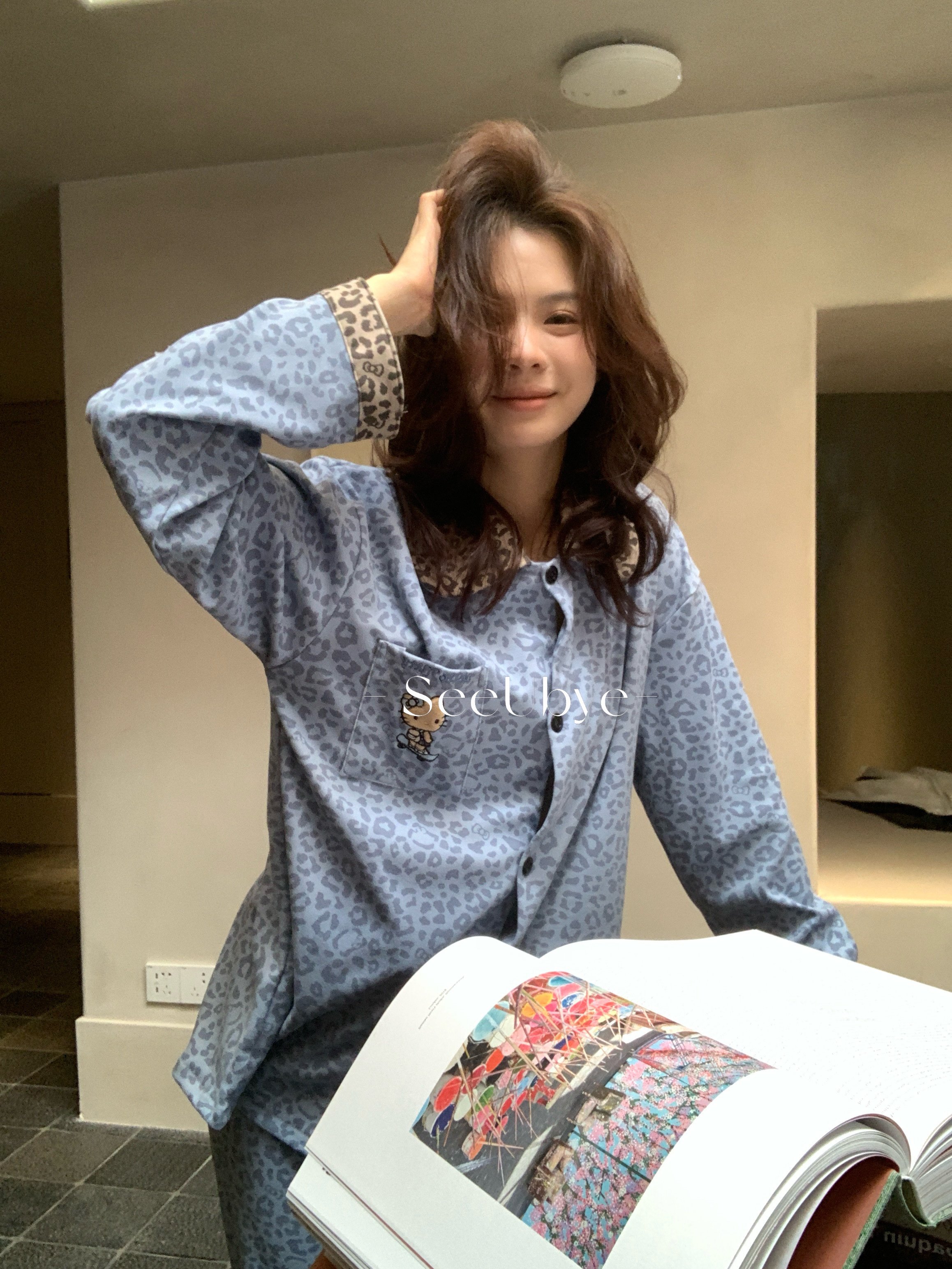 野獸派系列hello kitty海島絨睡衣🫐