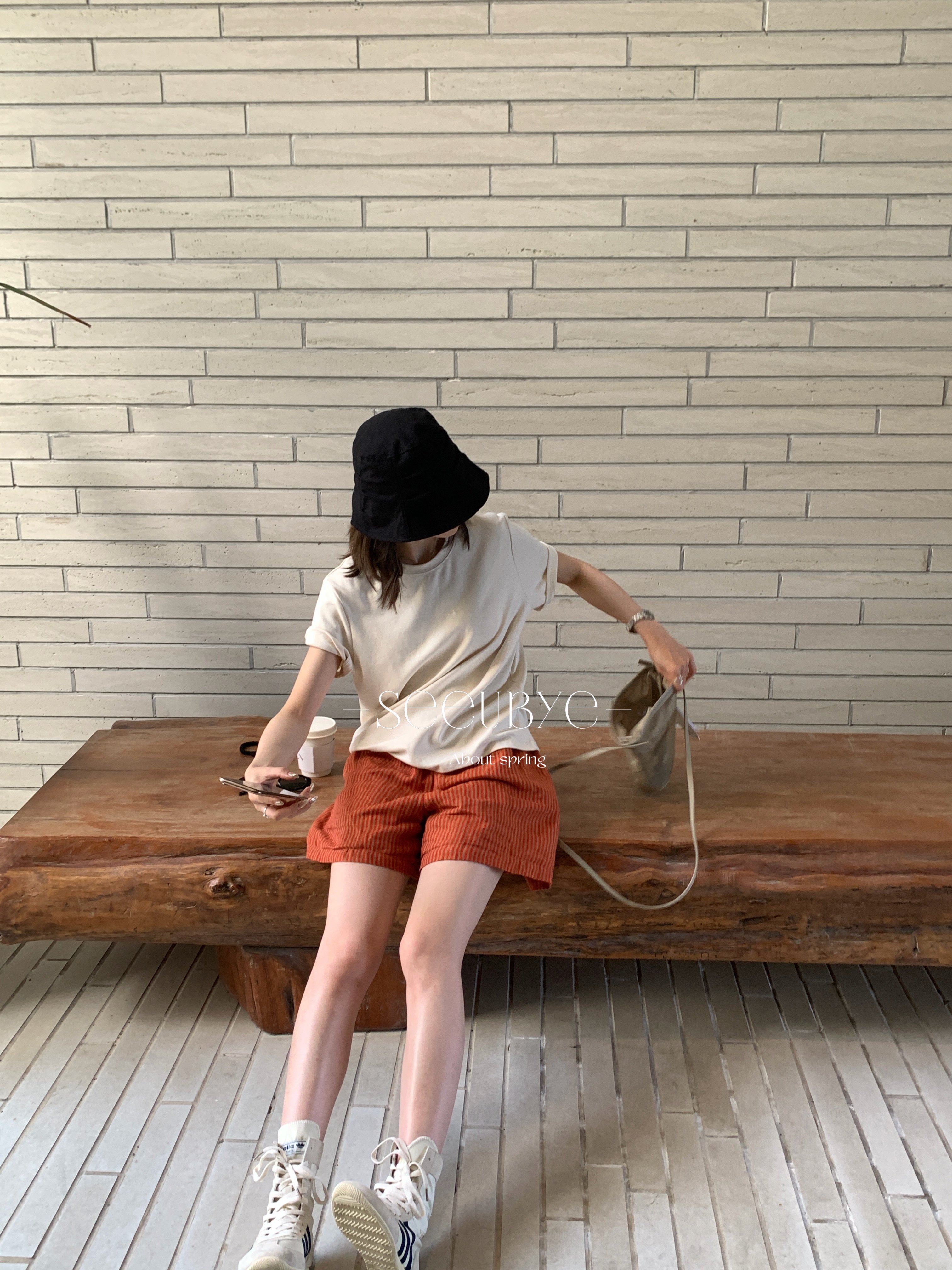 100%亞麻日系高腰短褲