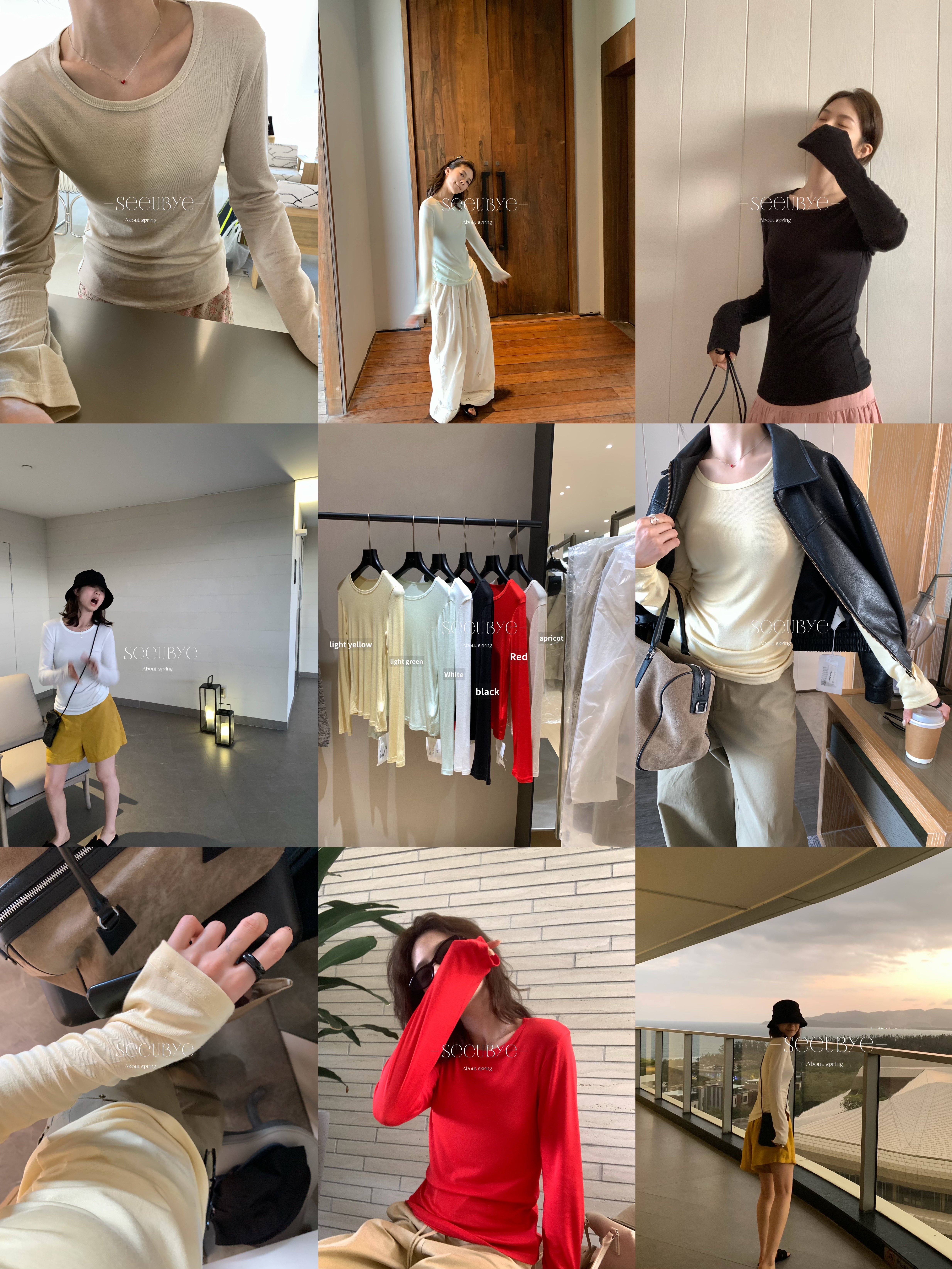 6色軟糯親膚防曬tee太實穿了（高彈力）