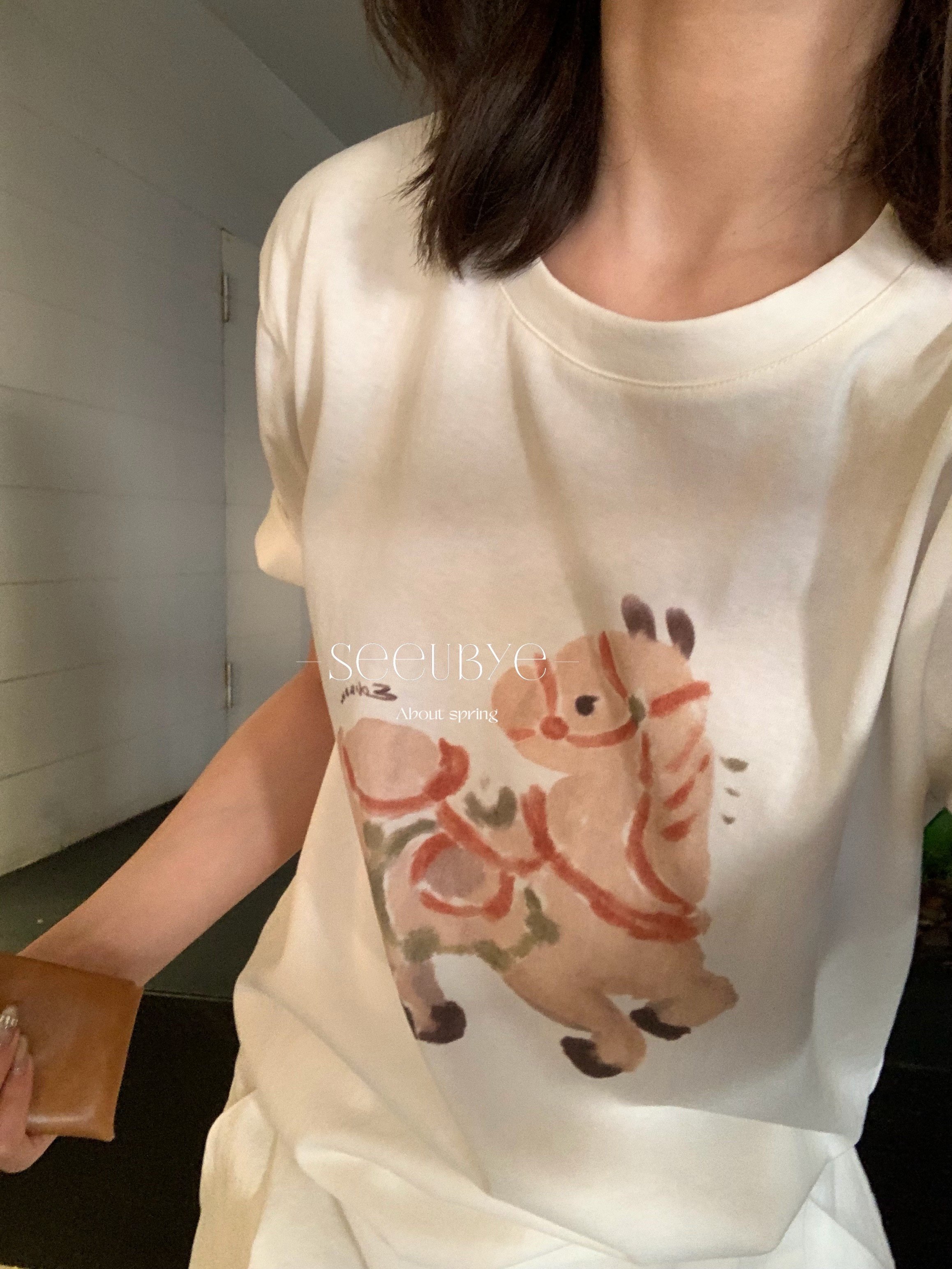 馬年純棉tee