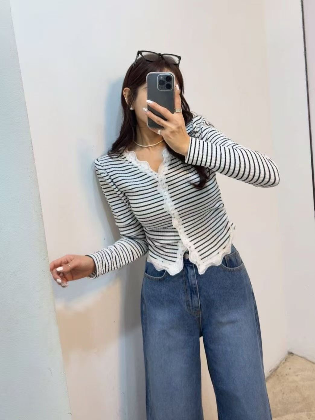 O11 正韓條紋小外套