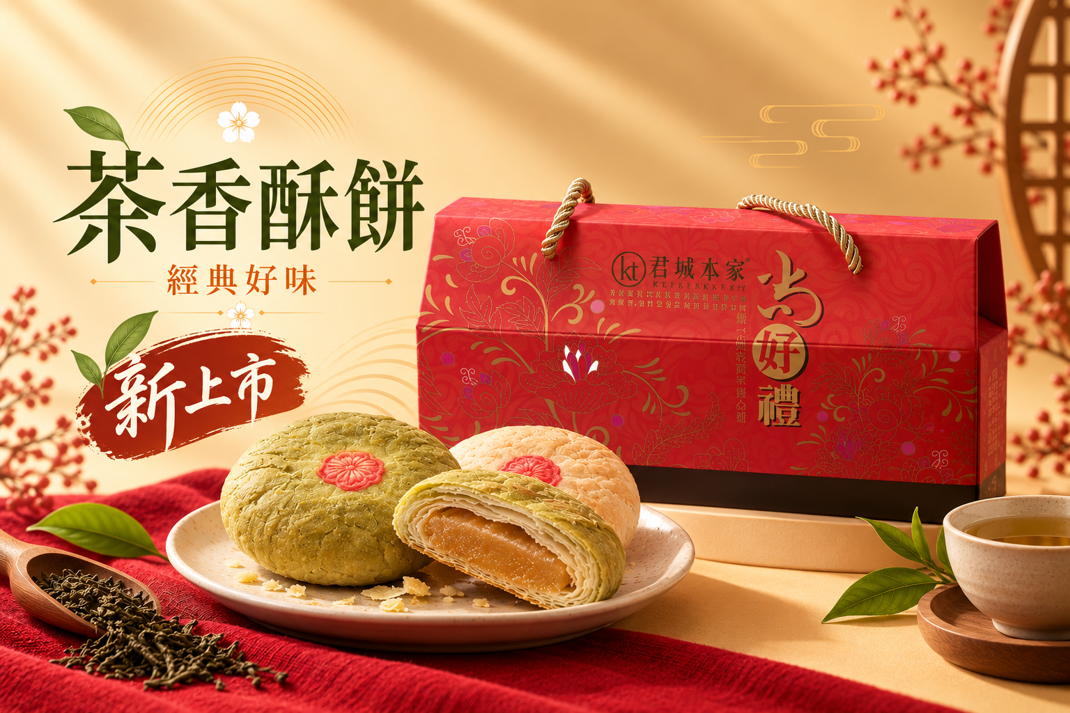 綜合奶油酥餅8入(原4/茶4)