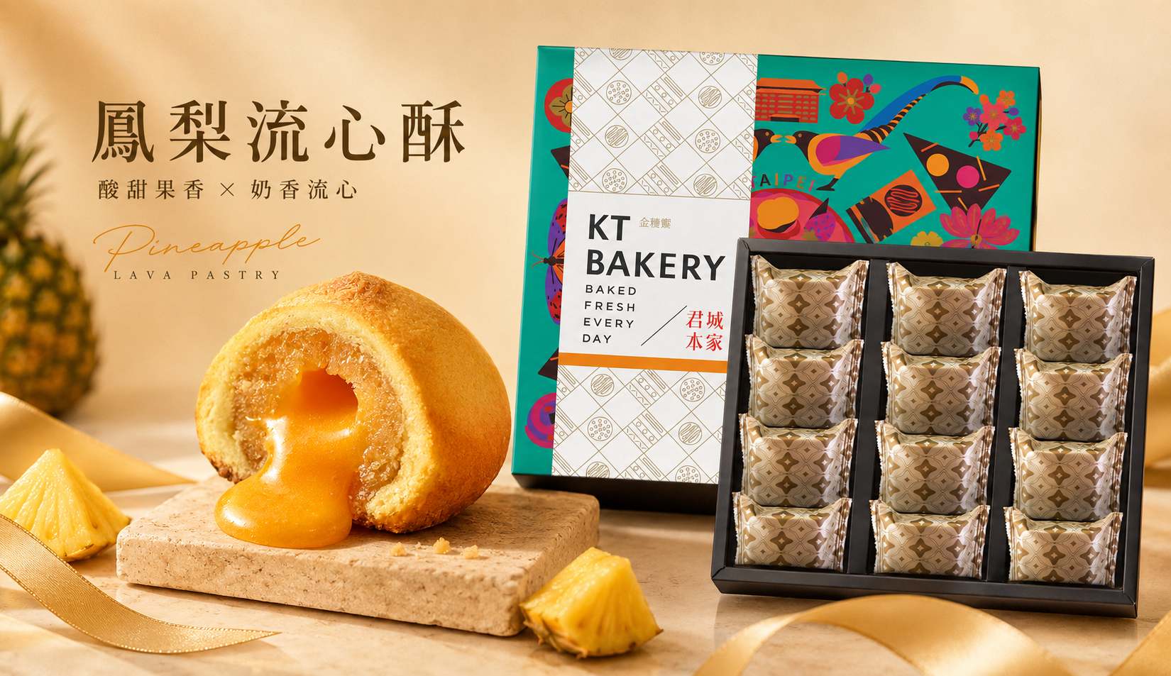 鳳梨流心酥禮盒12入