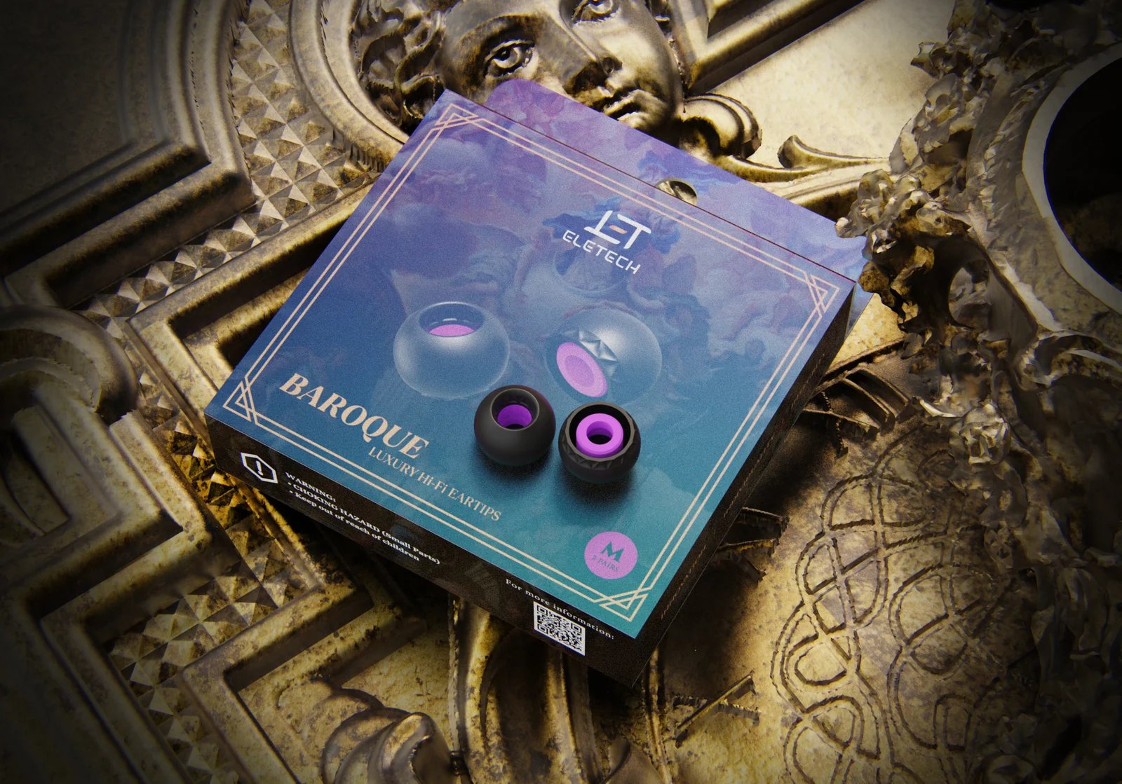 ELETECH BAROQUE 寬孔徑醫療級矽膠 IEM 入耳式耳機耳塞