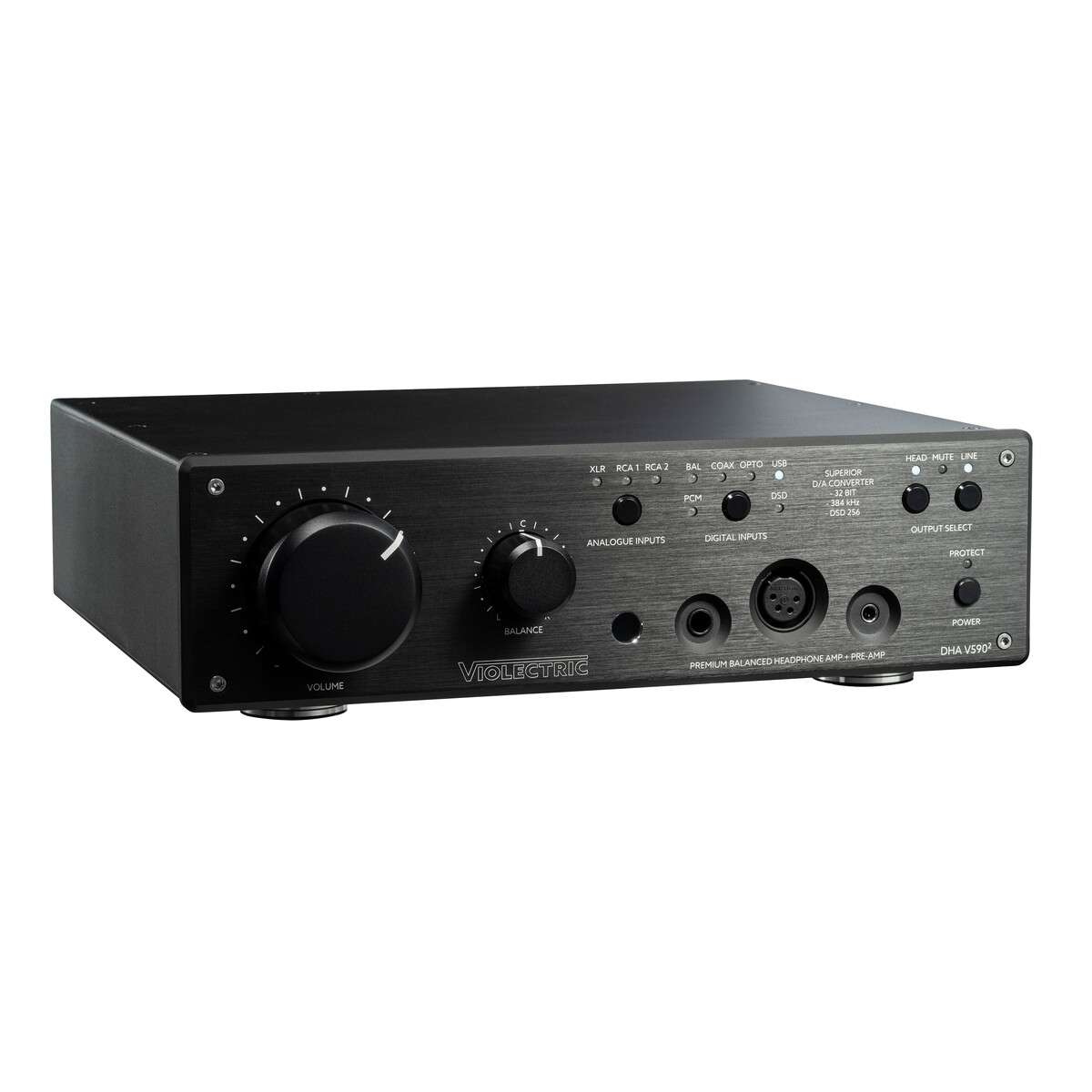 VIOLECTRIC DHA V590² PRO 旗艦真平衡耳機擴大機/DAC/前級（繼電器音控版）