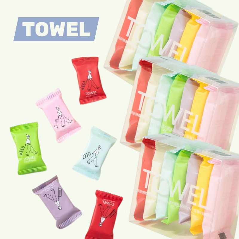 拋棄式洗臉巾｜七入裝