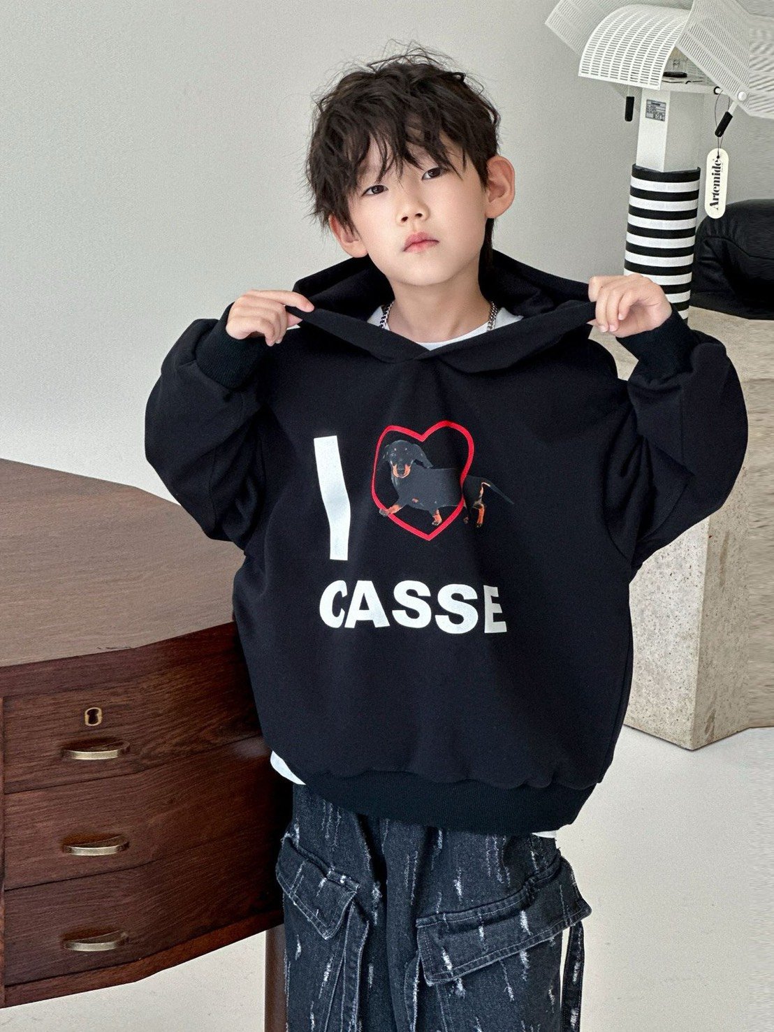 秋季臘腸狗連帽上衣