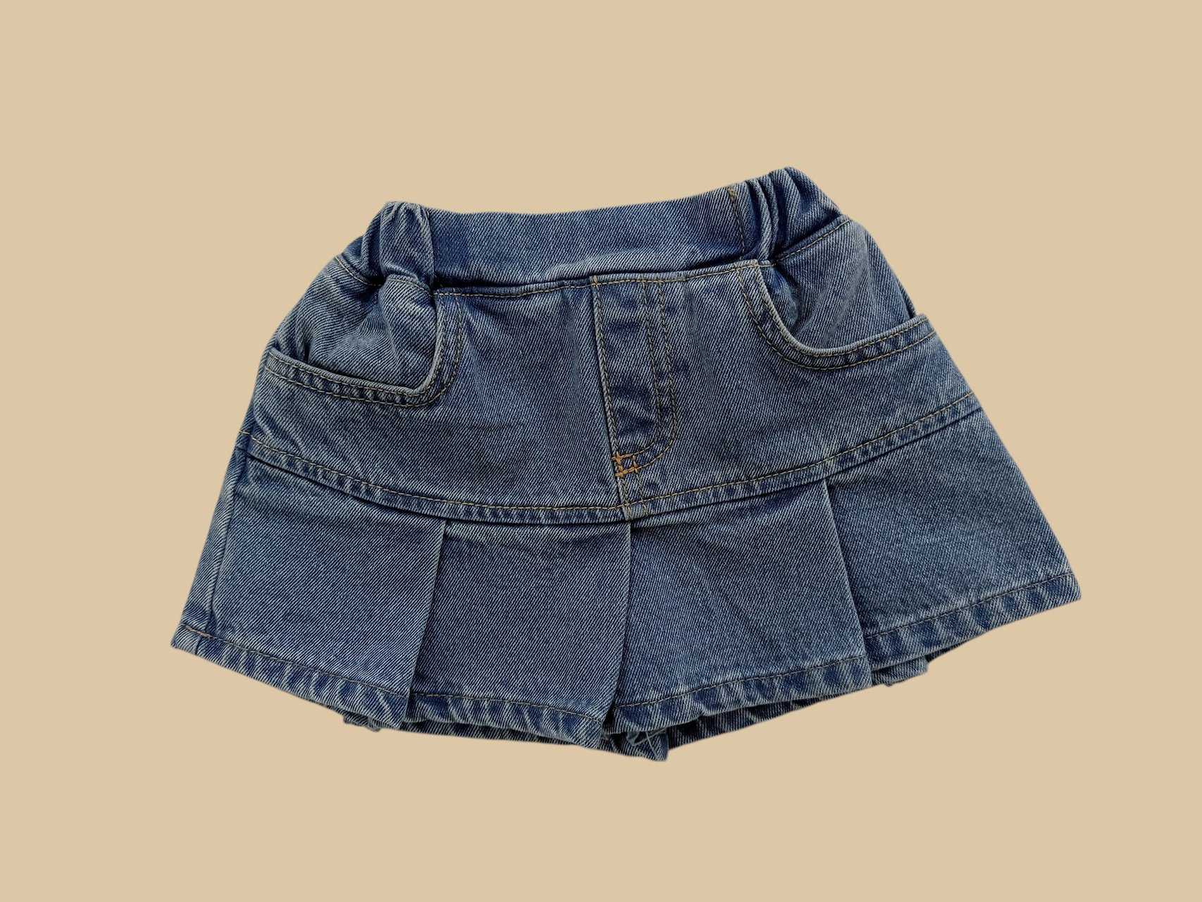 041013牛仔褲裙(兩色)