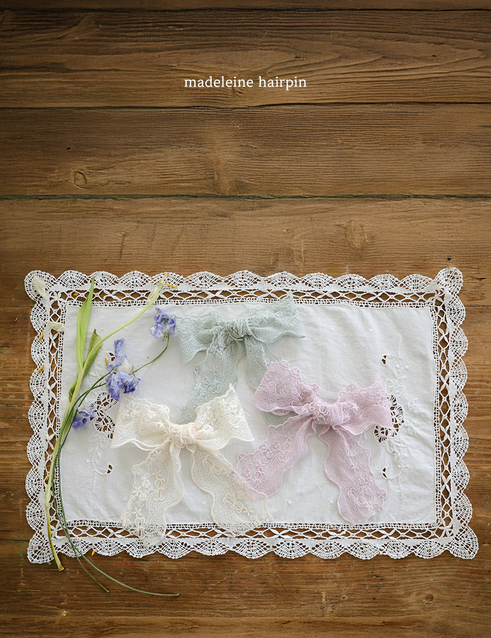 15532蝴蝶結髮夾(三色)