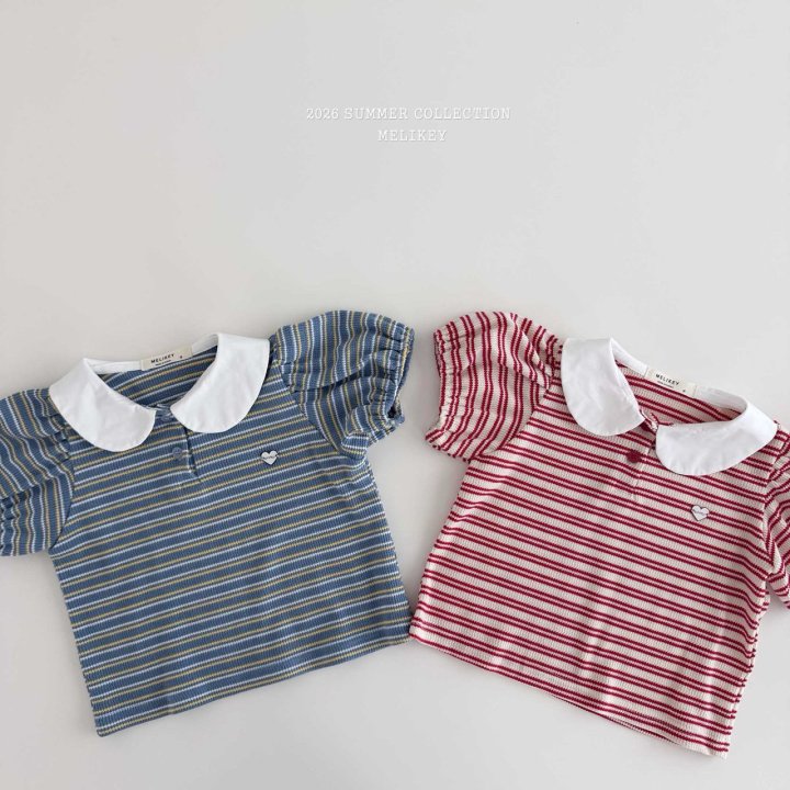 040119翻領條紋上衣(兩色)