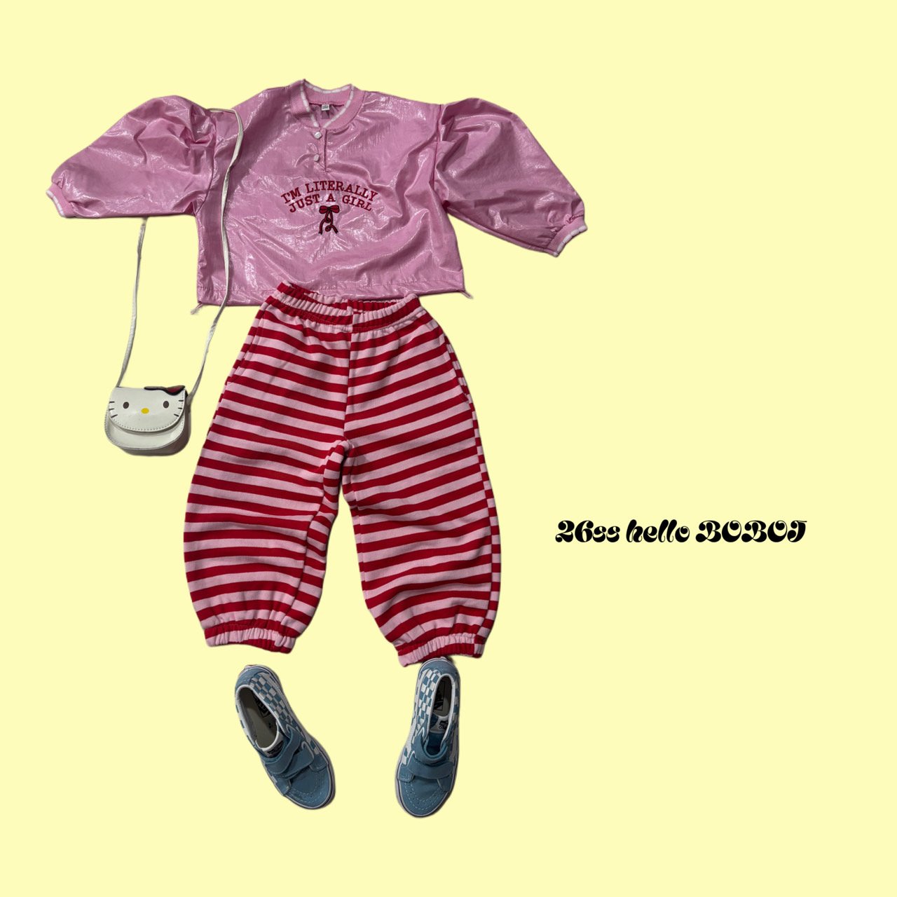 53009條紋束口褲(兩色)