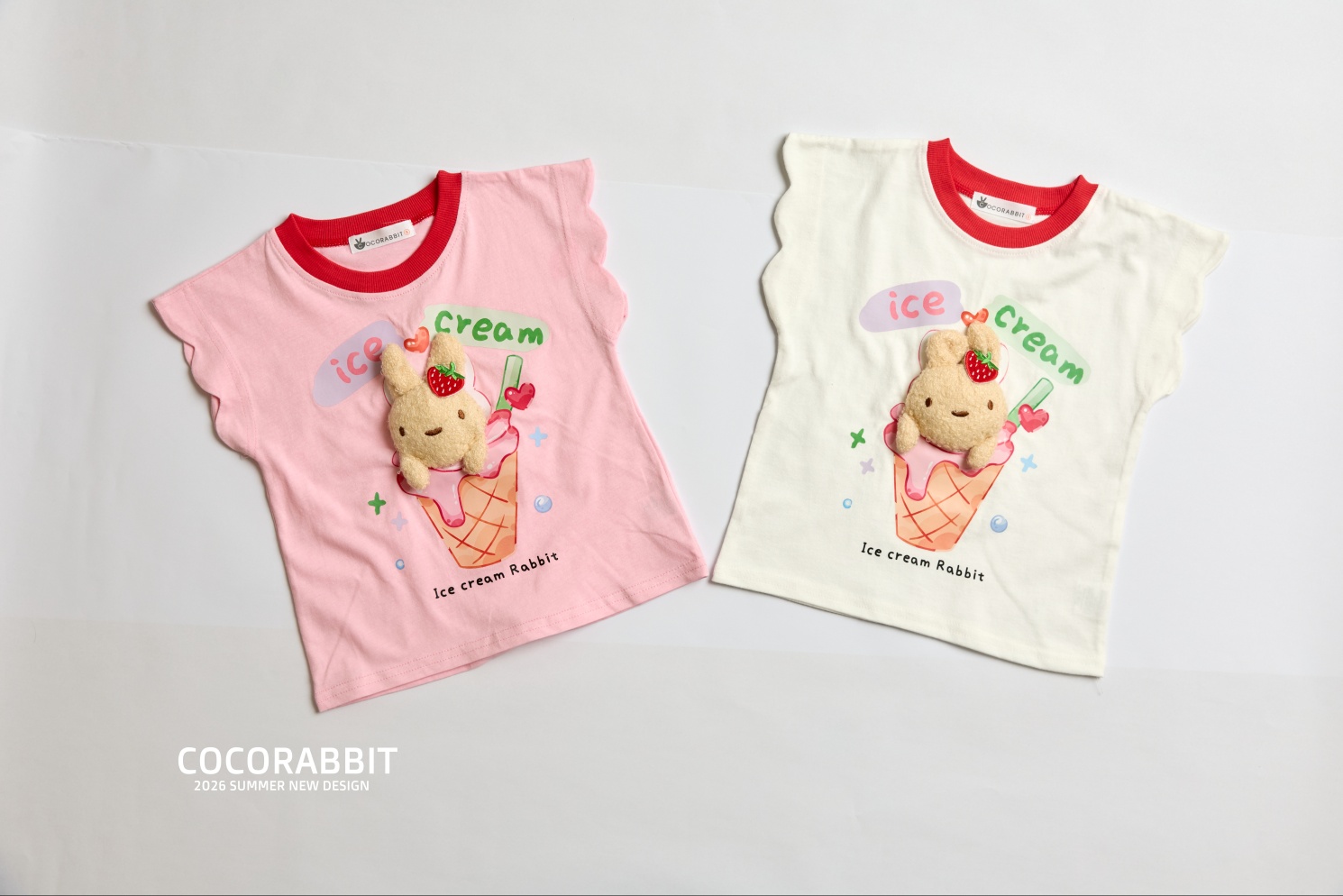 041331兔子冰淇淋上衣(兩色)