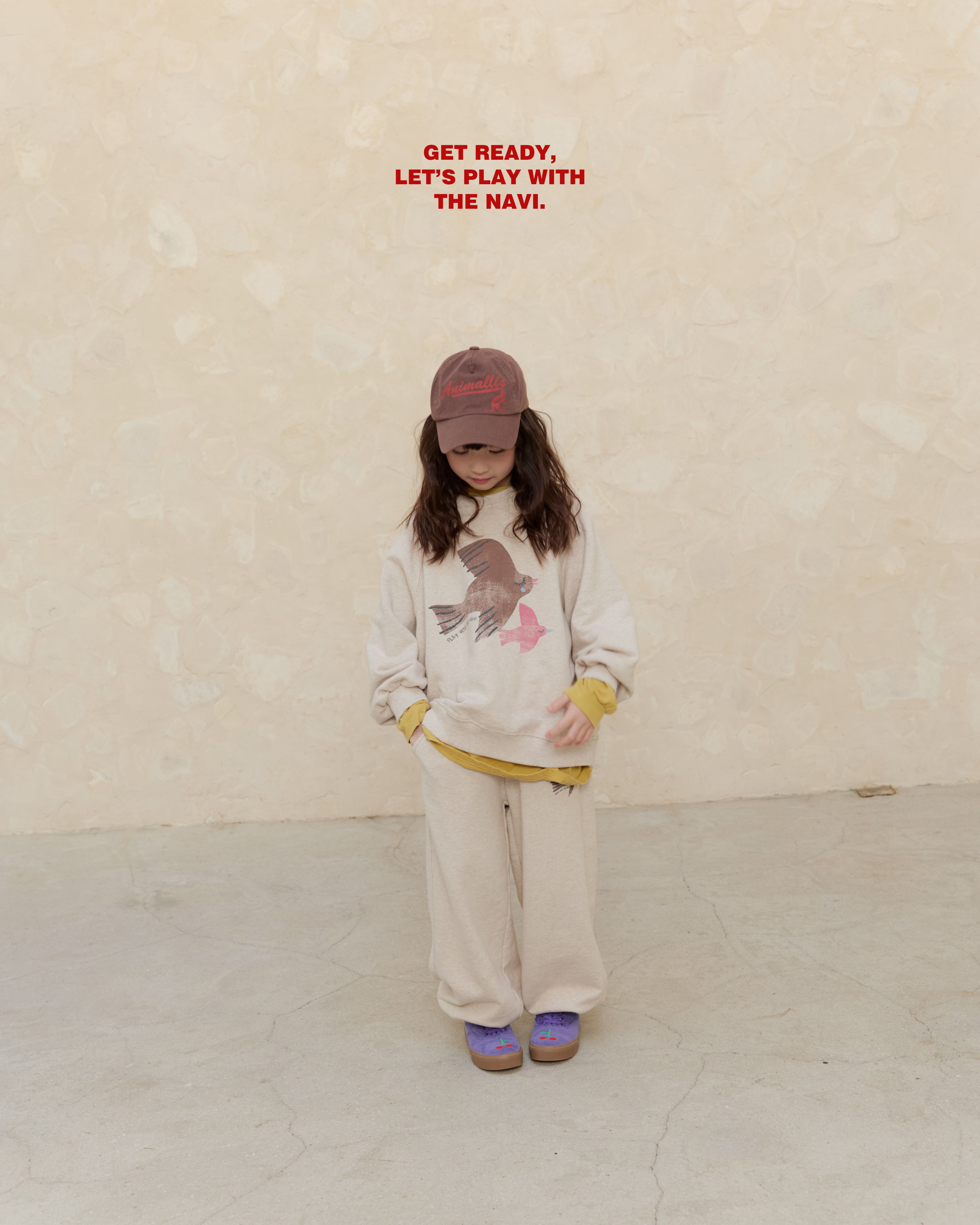 30011手繪小鳥束口褲(兩色)