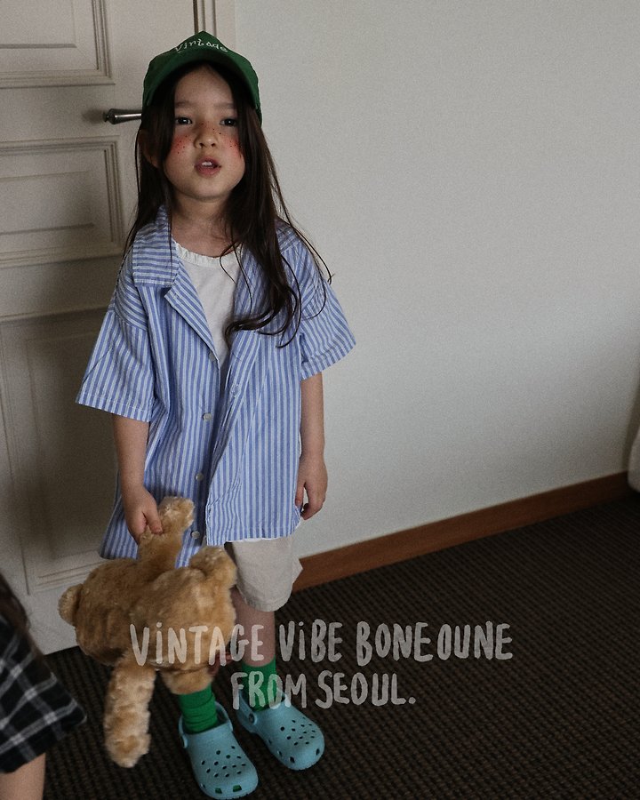 041751翻領直紋上衣