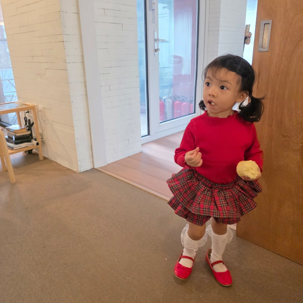 11216格子蛋糕褲裙(兩色)