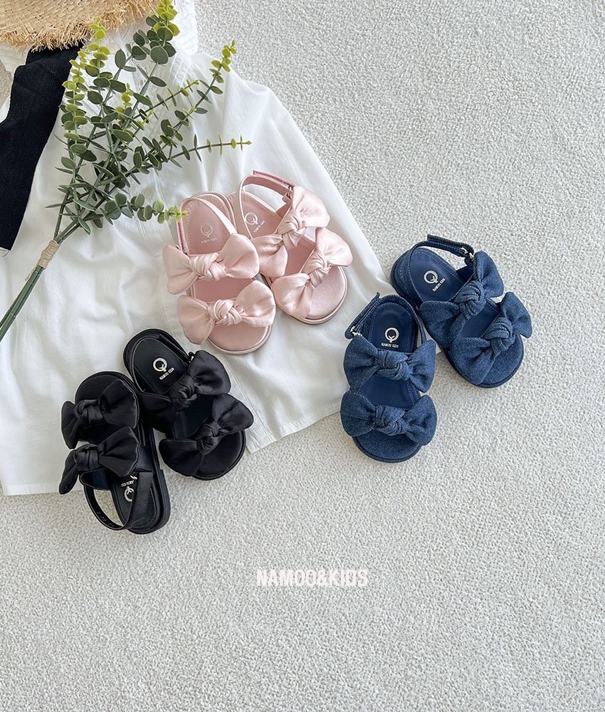 042408蝴蝶結涼鞋(三色)