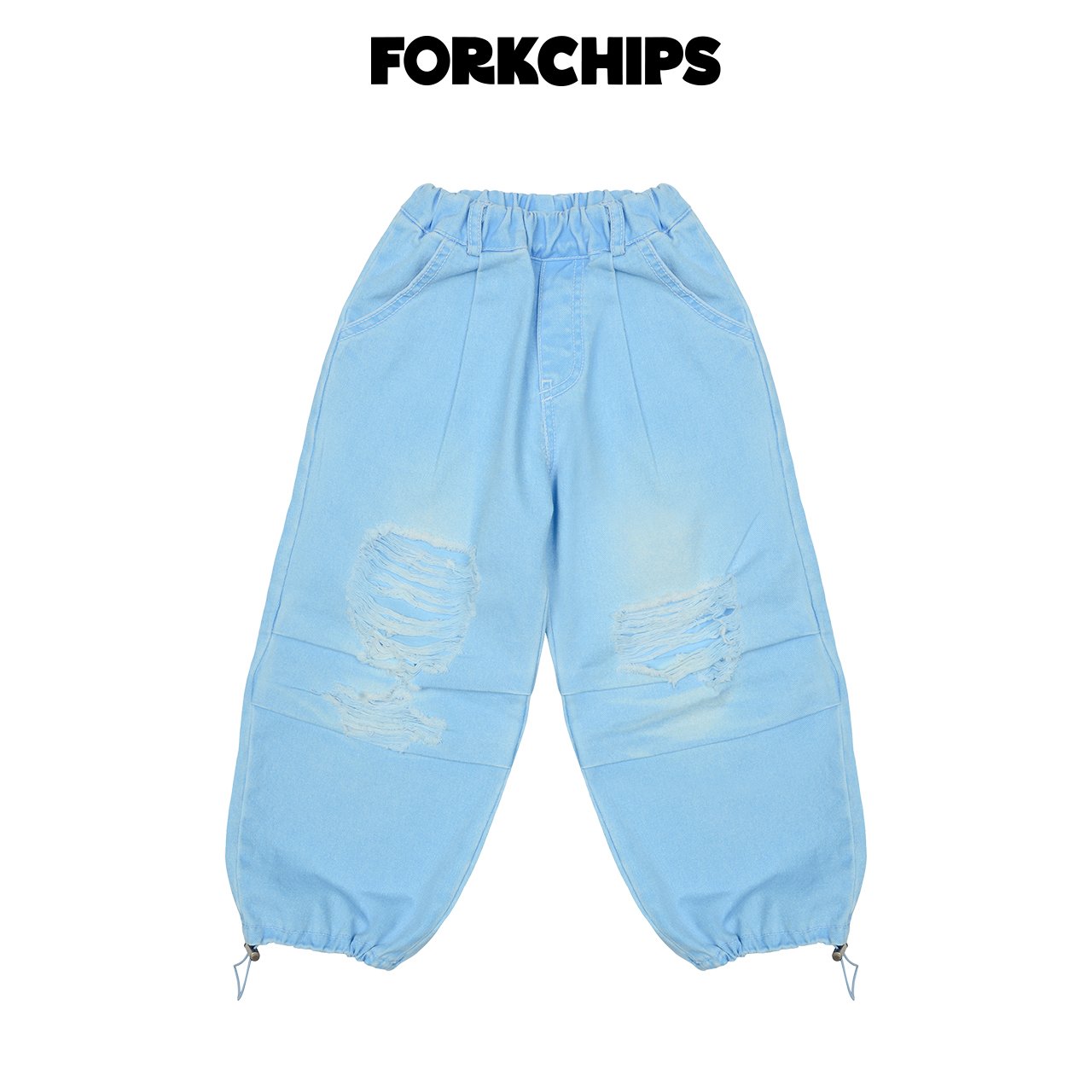 042030破破束口褲(兩色)