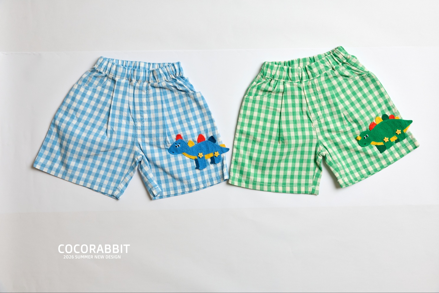 041383格子恐龍短褲(兩色)