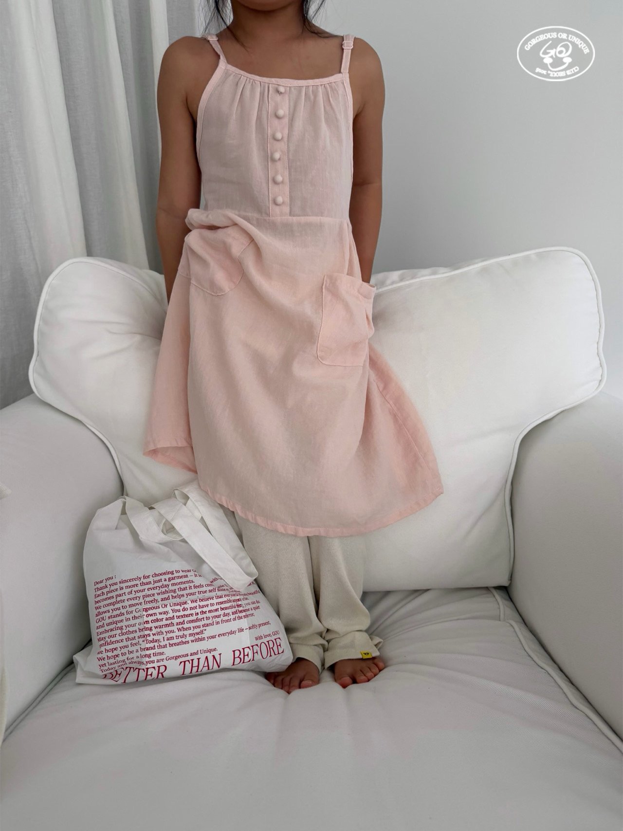 041639細肩口袋連身裙(兩色)