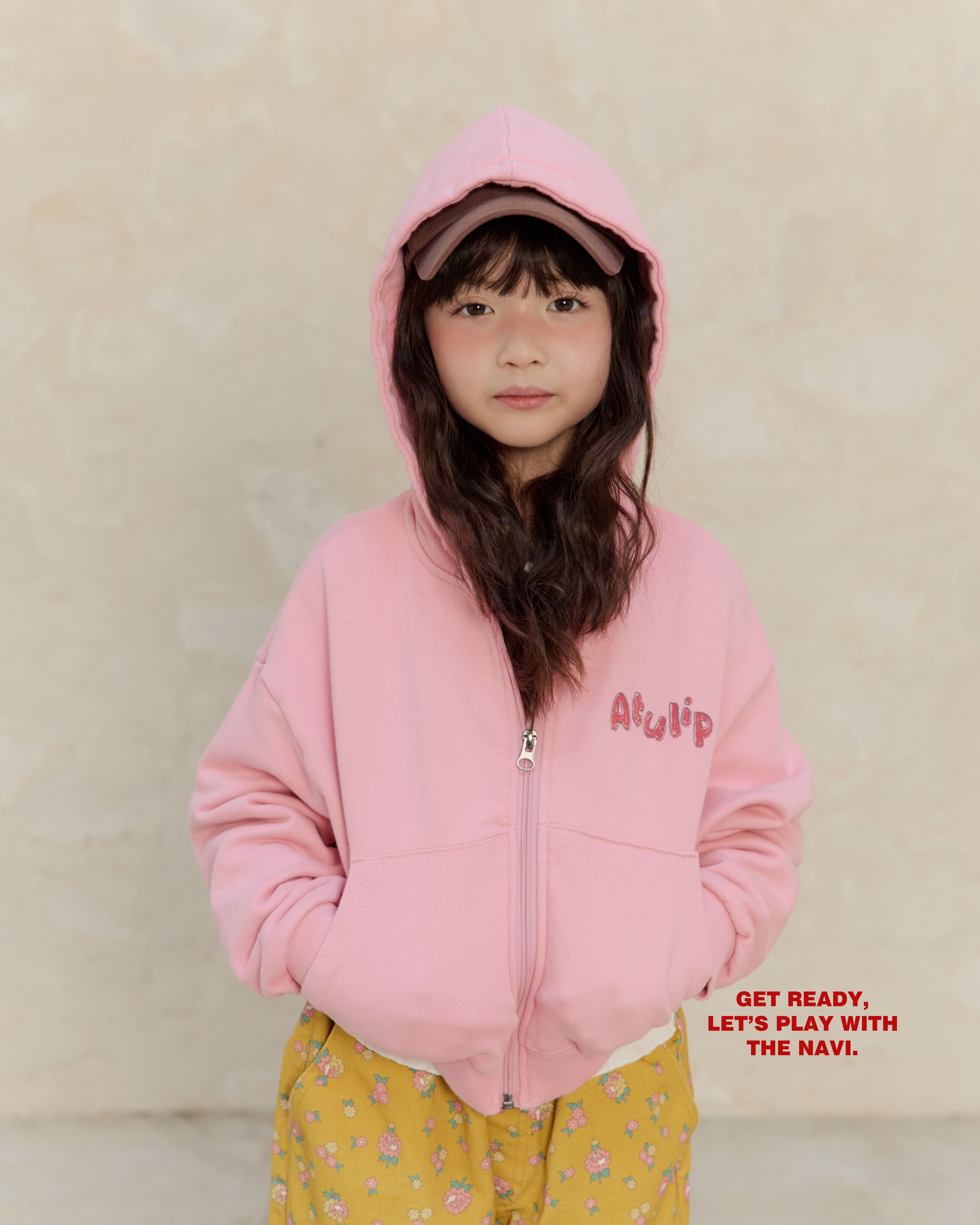 30032花連帽外套(兩色)