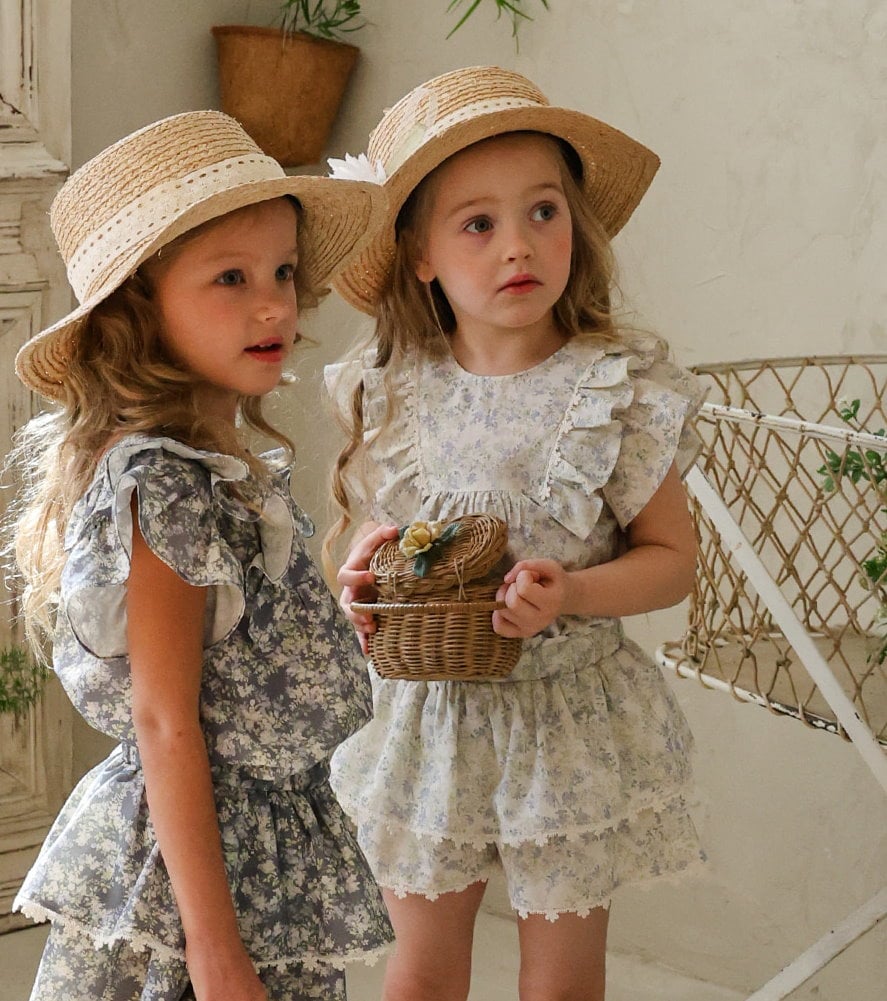 032305荷葉花上衣(兩色)