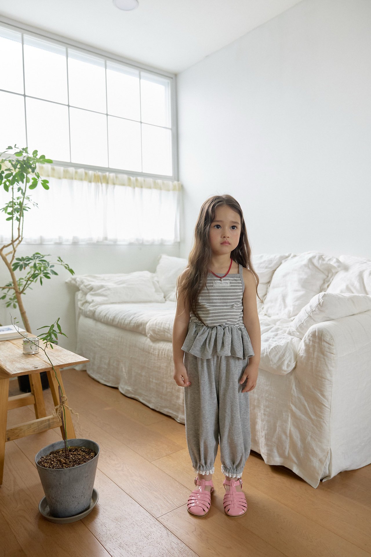 042217花邊束口褲(兩色)