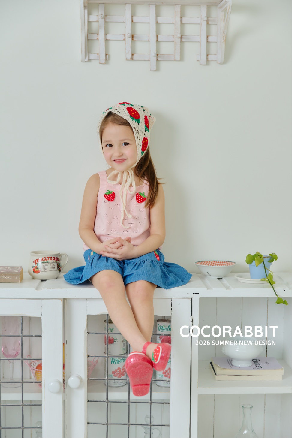 041317櫻桃草莓頭巾(兩色)