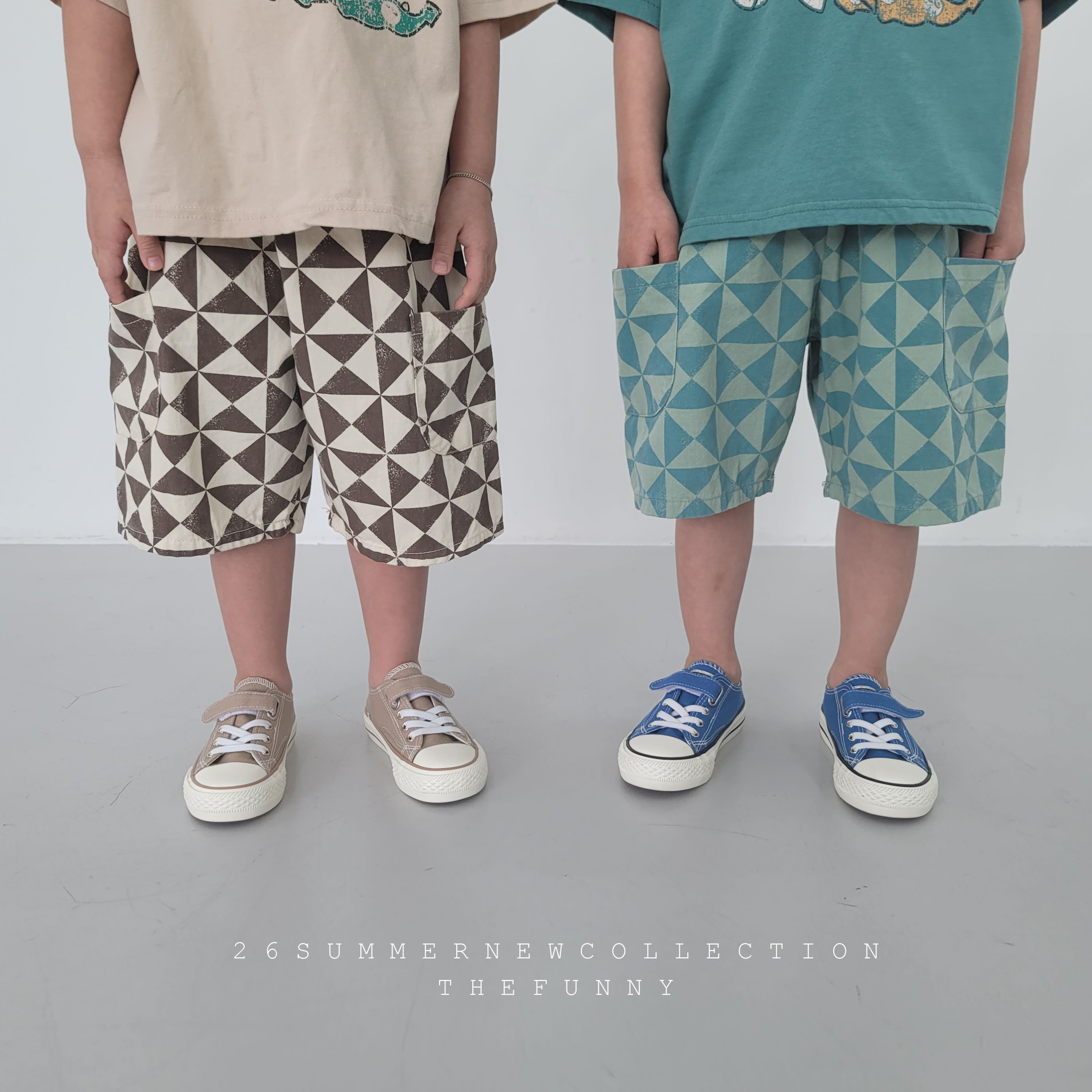 042406圖形短褲(兩色)